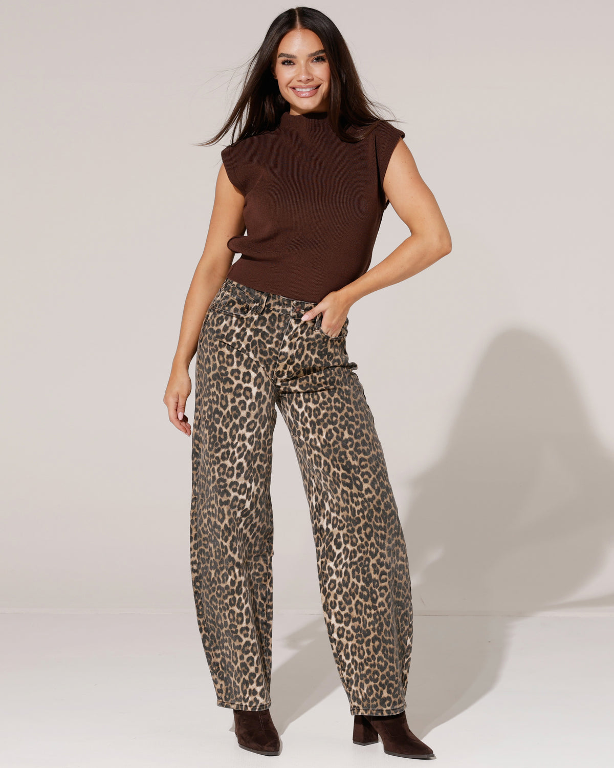 Laulia | Ballon jeans Zoey Panter Bruin