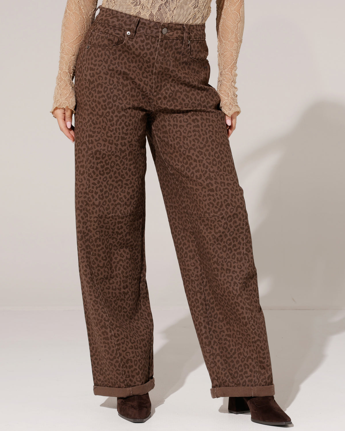 Laulia | Ballon jeans Kiki Panter Bruin