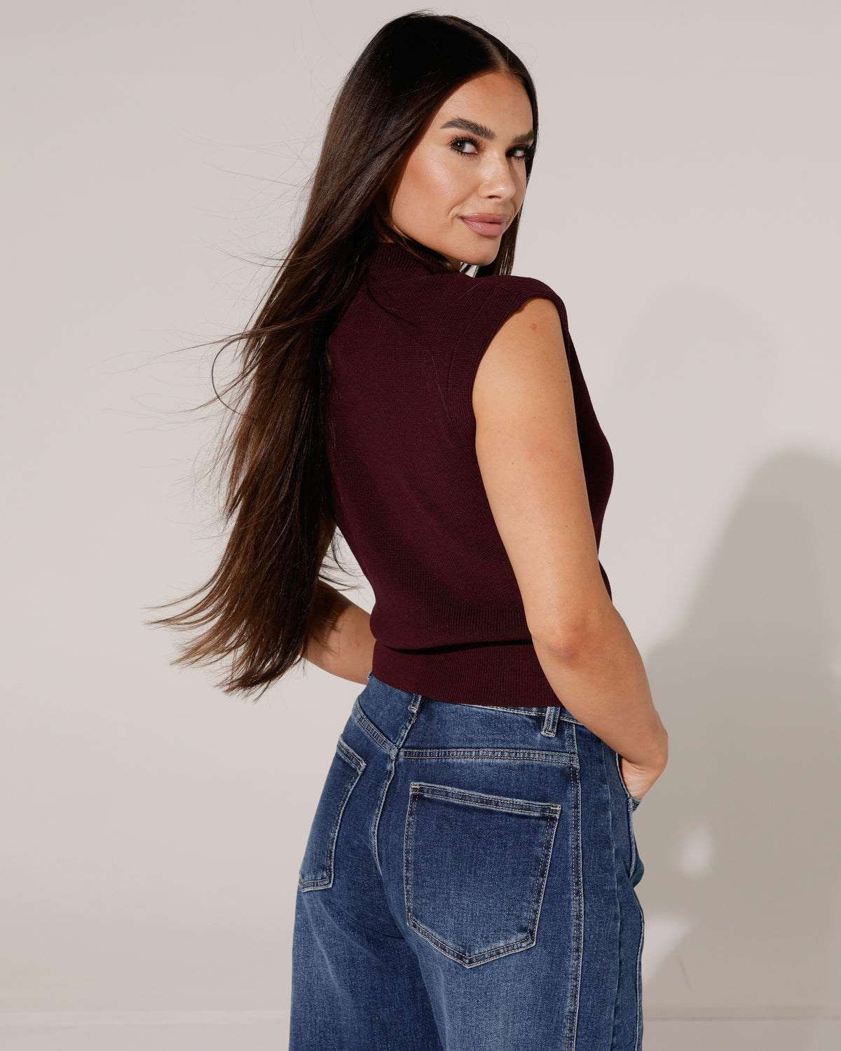 Top Nani Aubergine