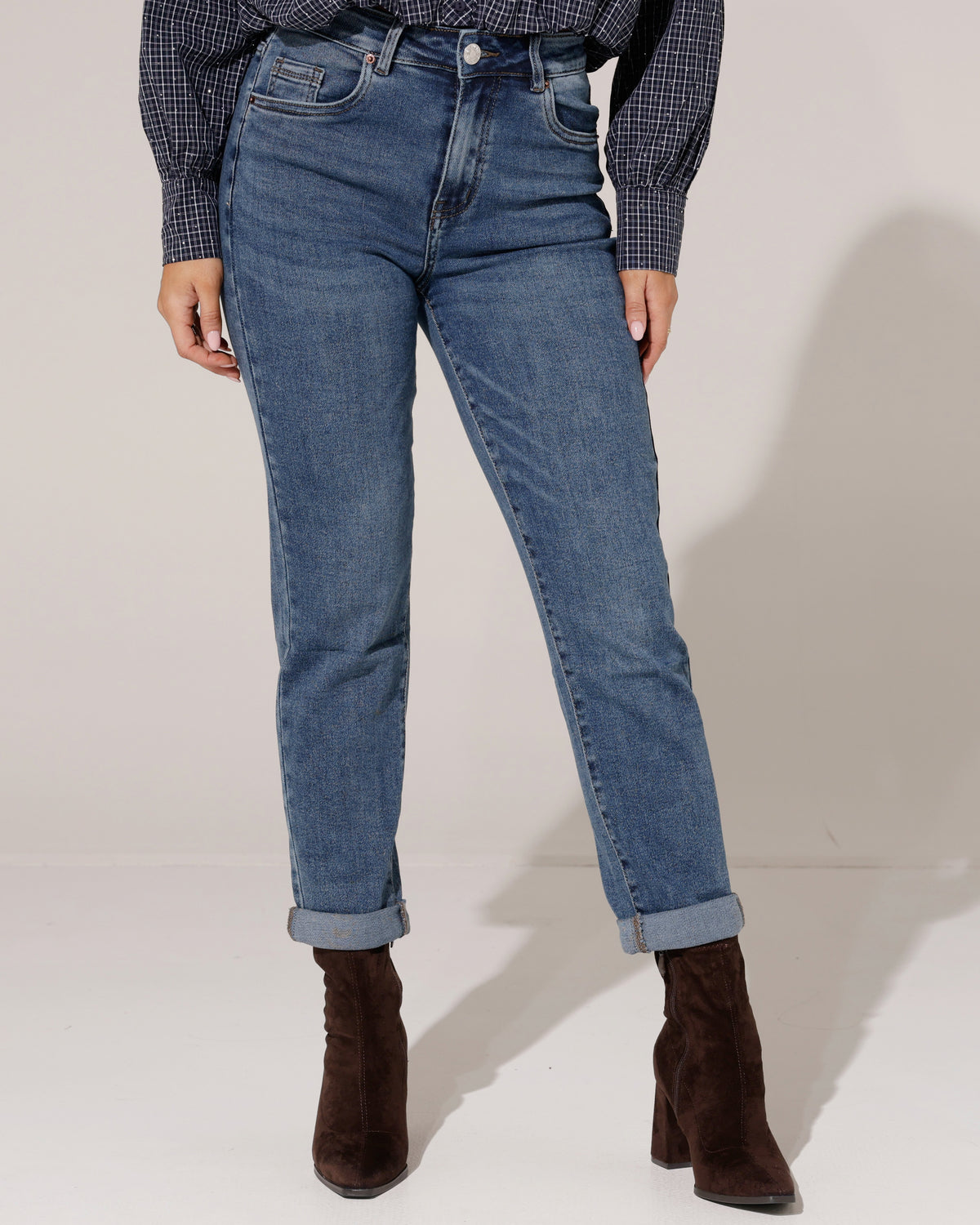 VS Miss | Mom jeans Lizzy Donkerblauw