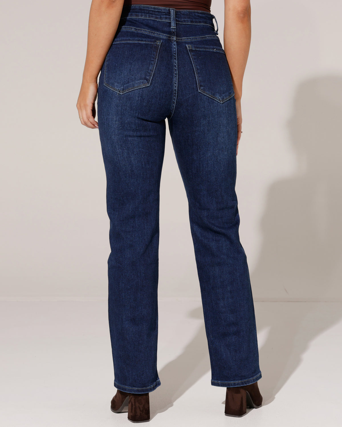 Ana & Lucy | Staright jeans Pien-4 Donkerblauw