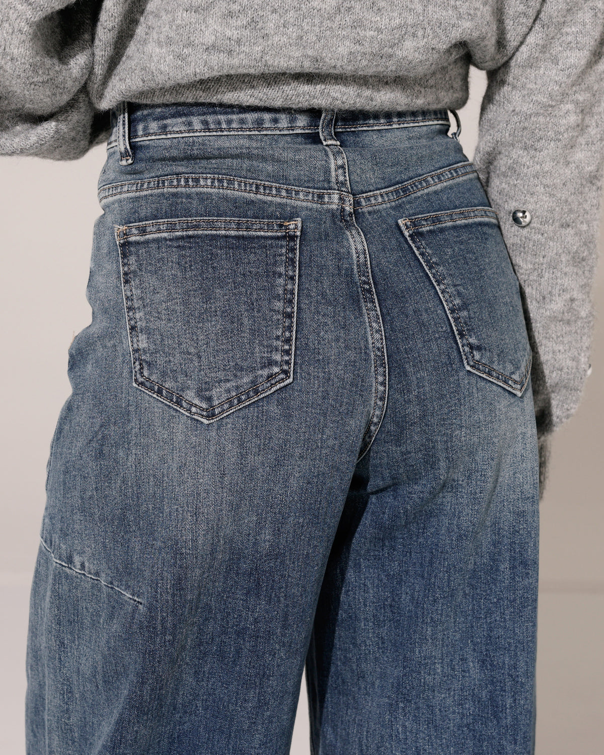Ana & Lucy | Barrel jeans Lucena Donkerblauw