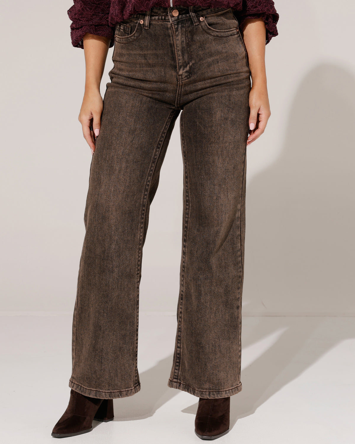 Jewelly | Wide leg jeans Esmee Bruin