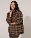 Geruite blouse met strass Tracey Bruin