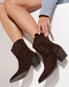 Cowboylaars met sierstiksels Jody Donkerbruin