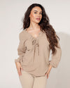 Glitter top Jilley Camel