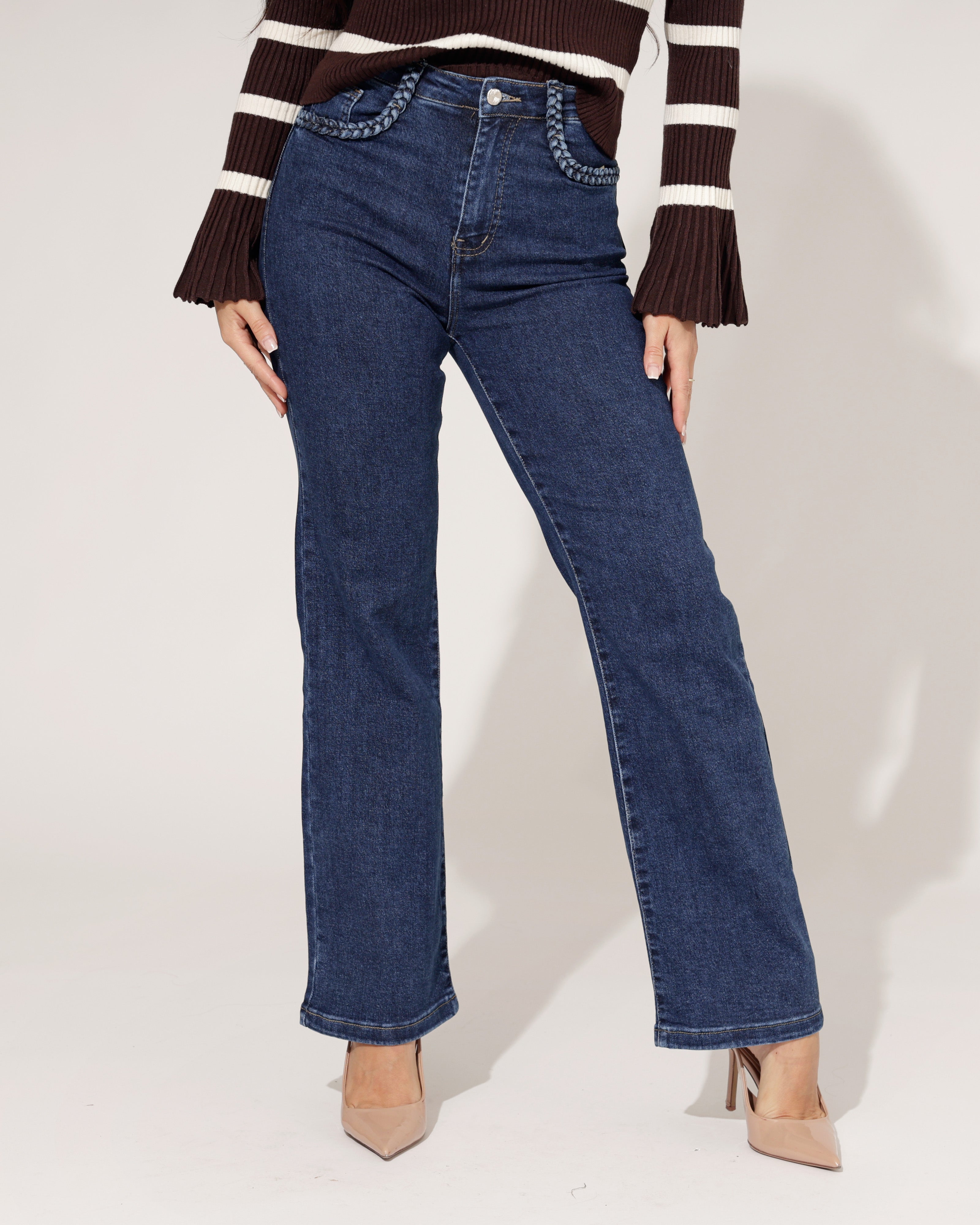 Folyrose | Wide leg jeans Sofia-D Blauw