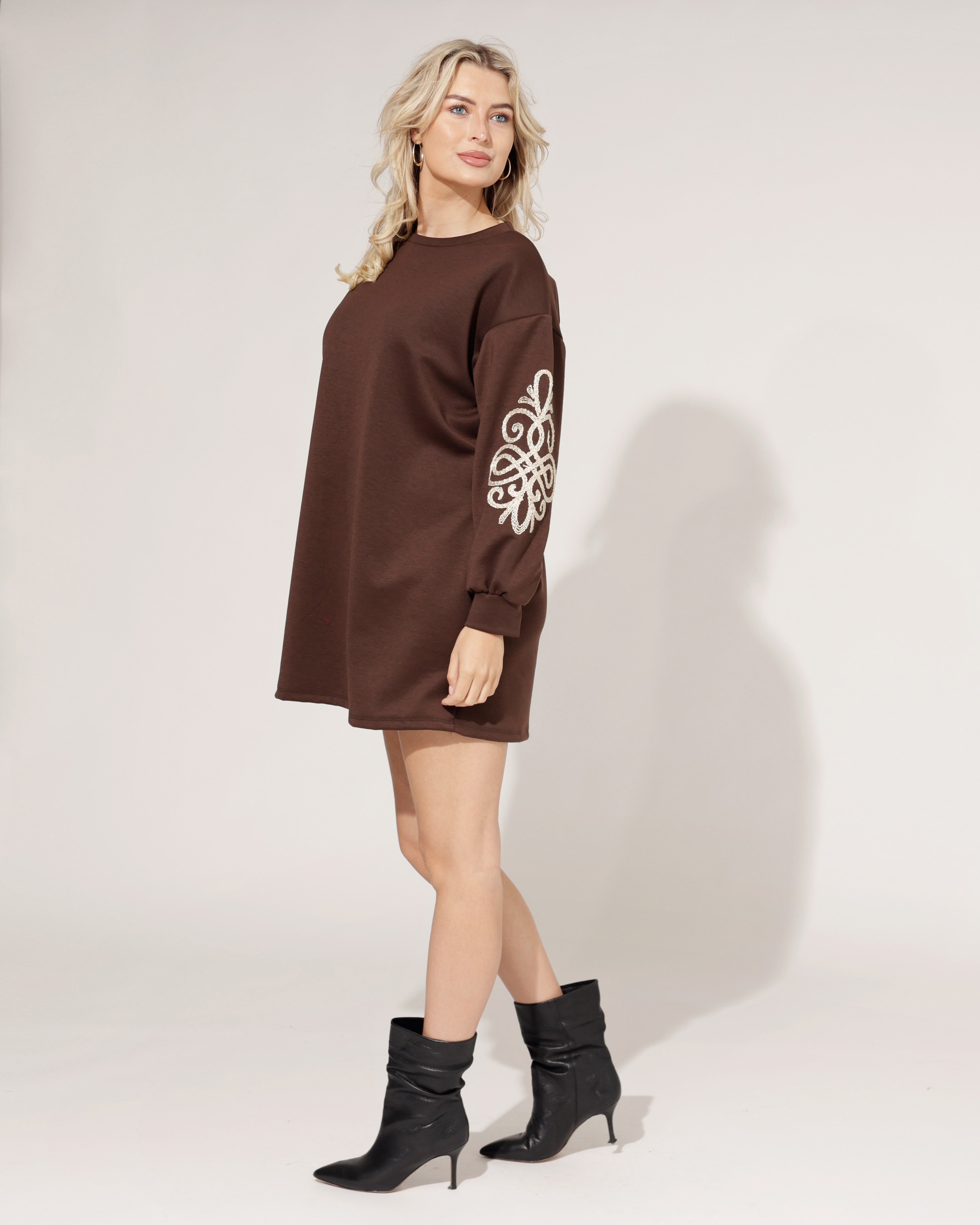 Lange sweater Suzey Donkerbruin