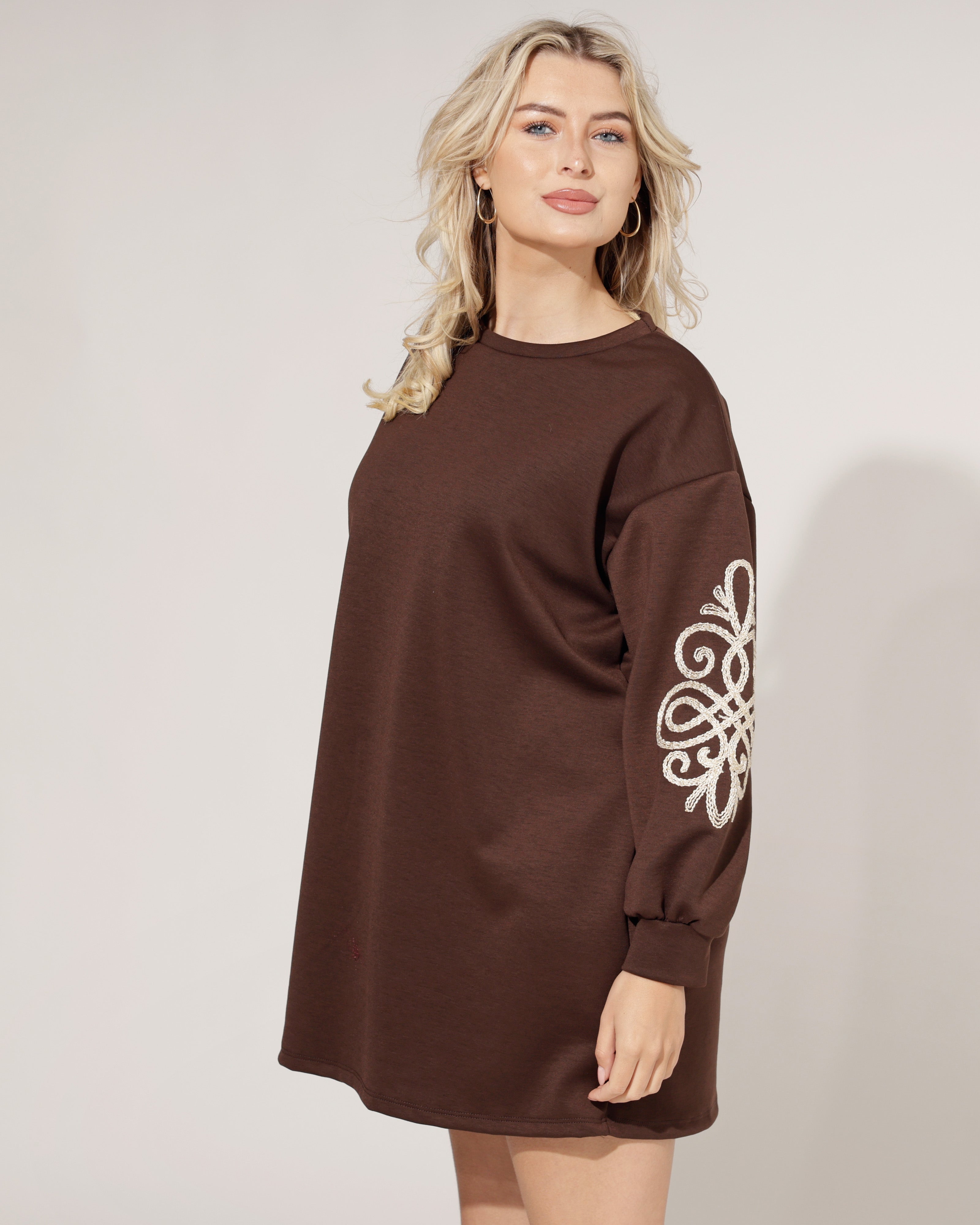 Lange sweater Suzey Donkerbruin