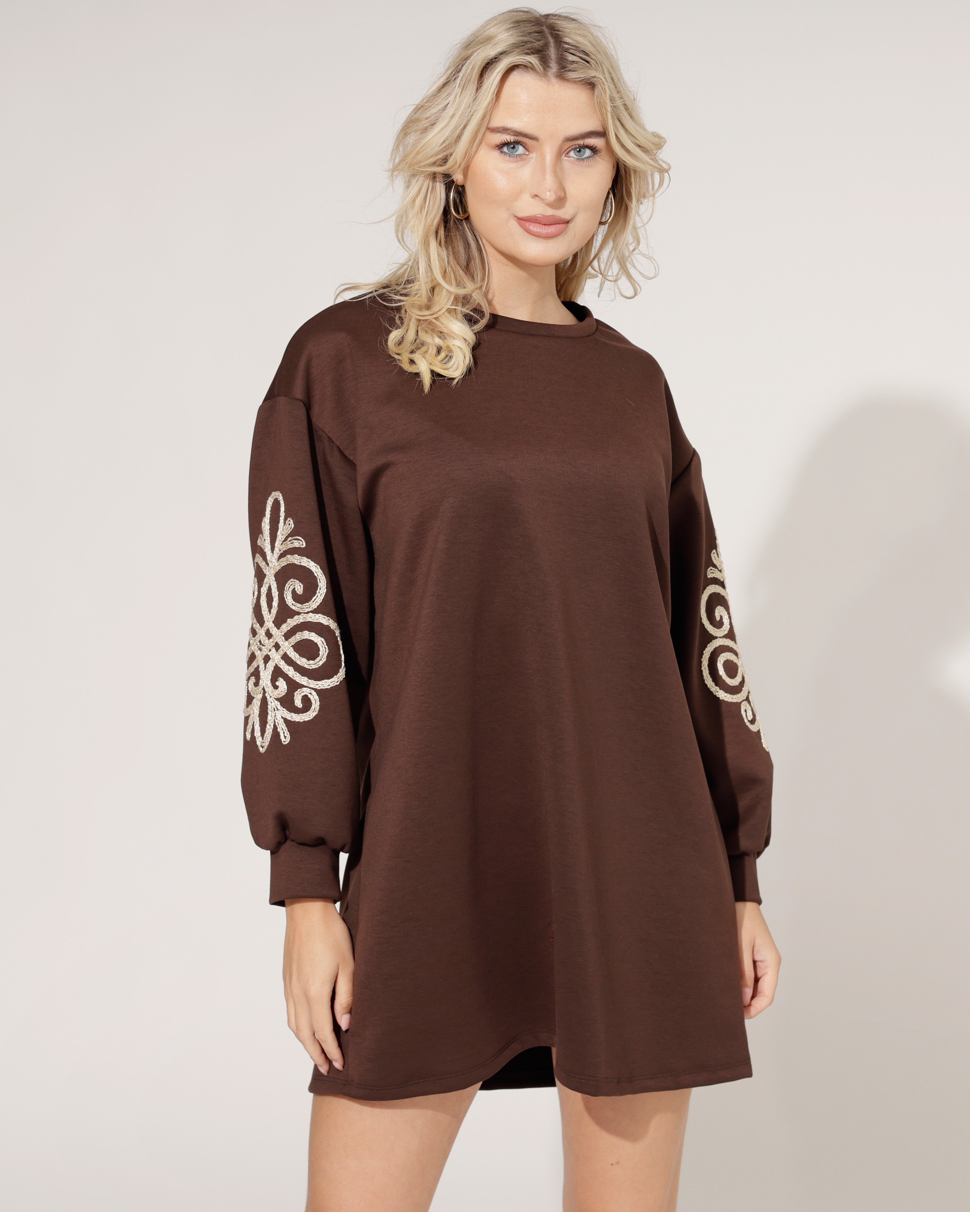 Lange sweater Suzey Donkerbruin