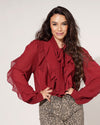 Blouse Yara Bordeaux