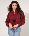 Blouse Fenna Bordeaux
