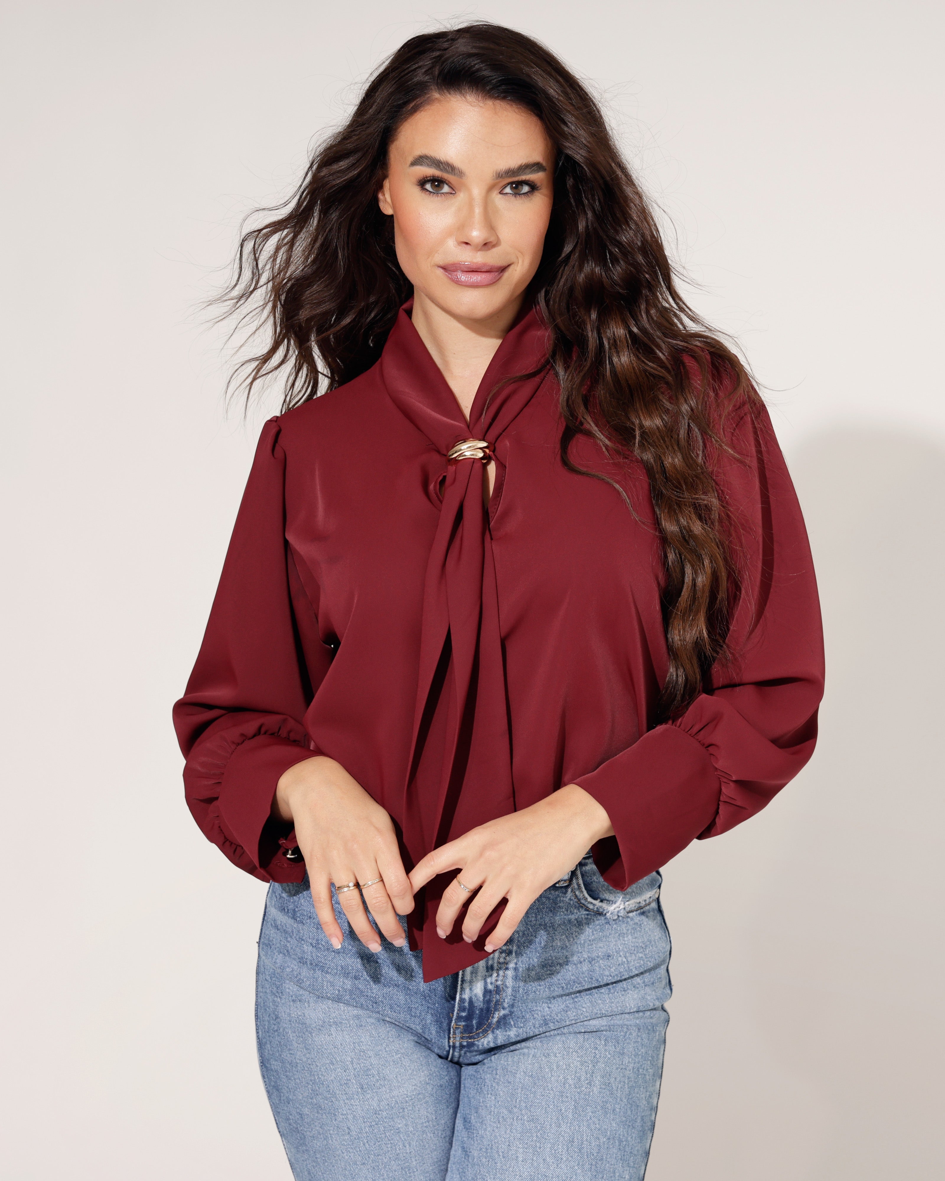 Blouse Fenna Bordeaux