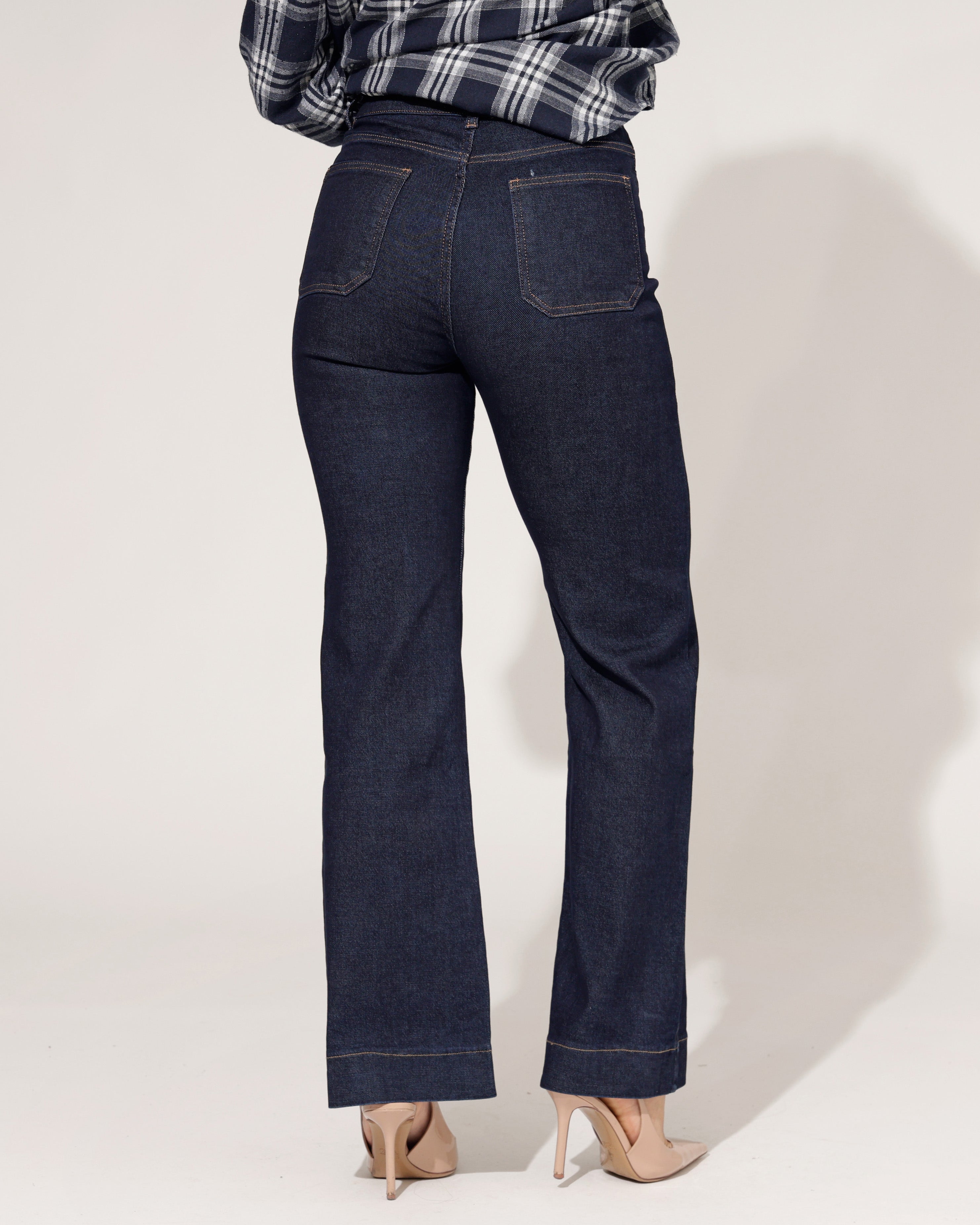 Folyrose | Wide leg jeans Jana-T Blauw