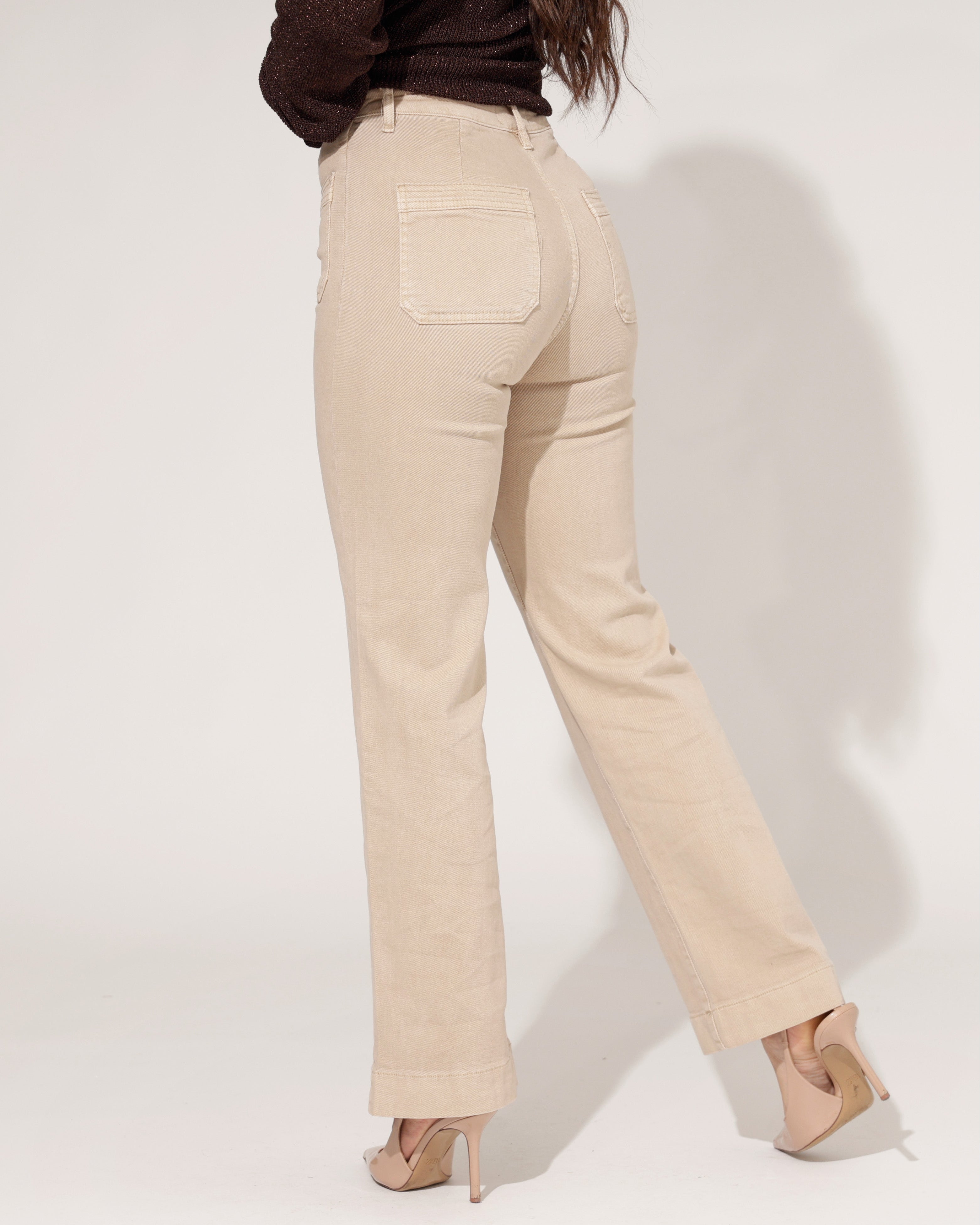 Folyrose | Wide leg jeans Molley-G Zand