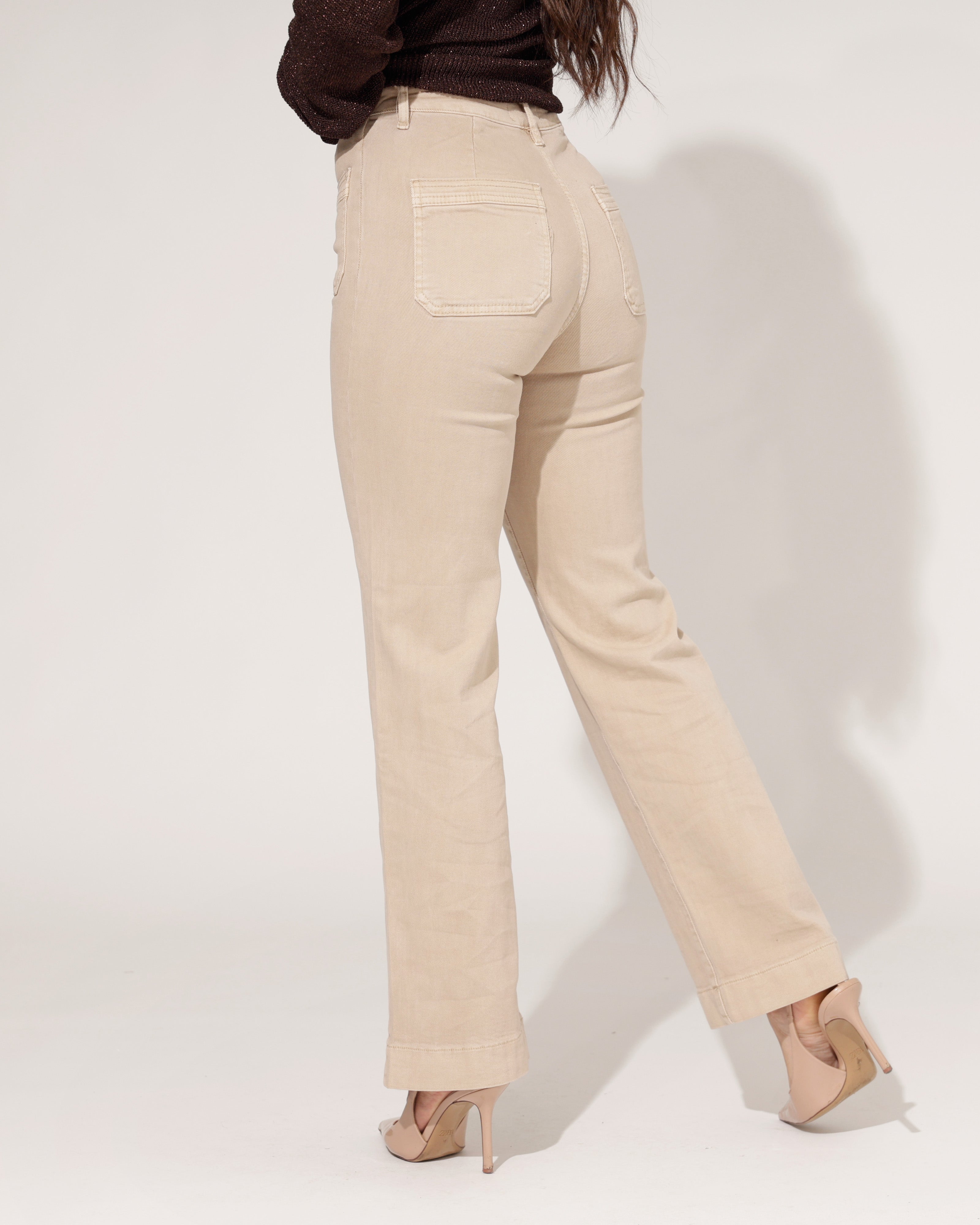 Folyrose | Wide leg jeans Molley-G Zand