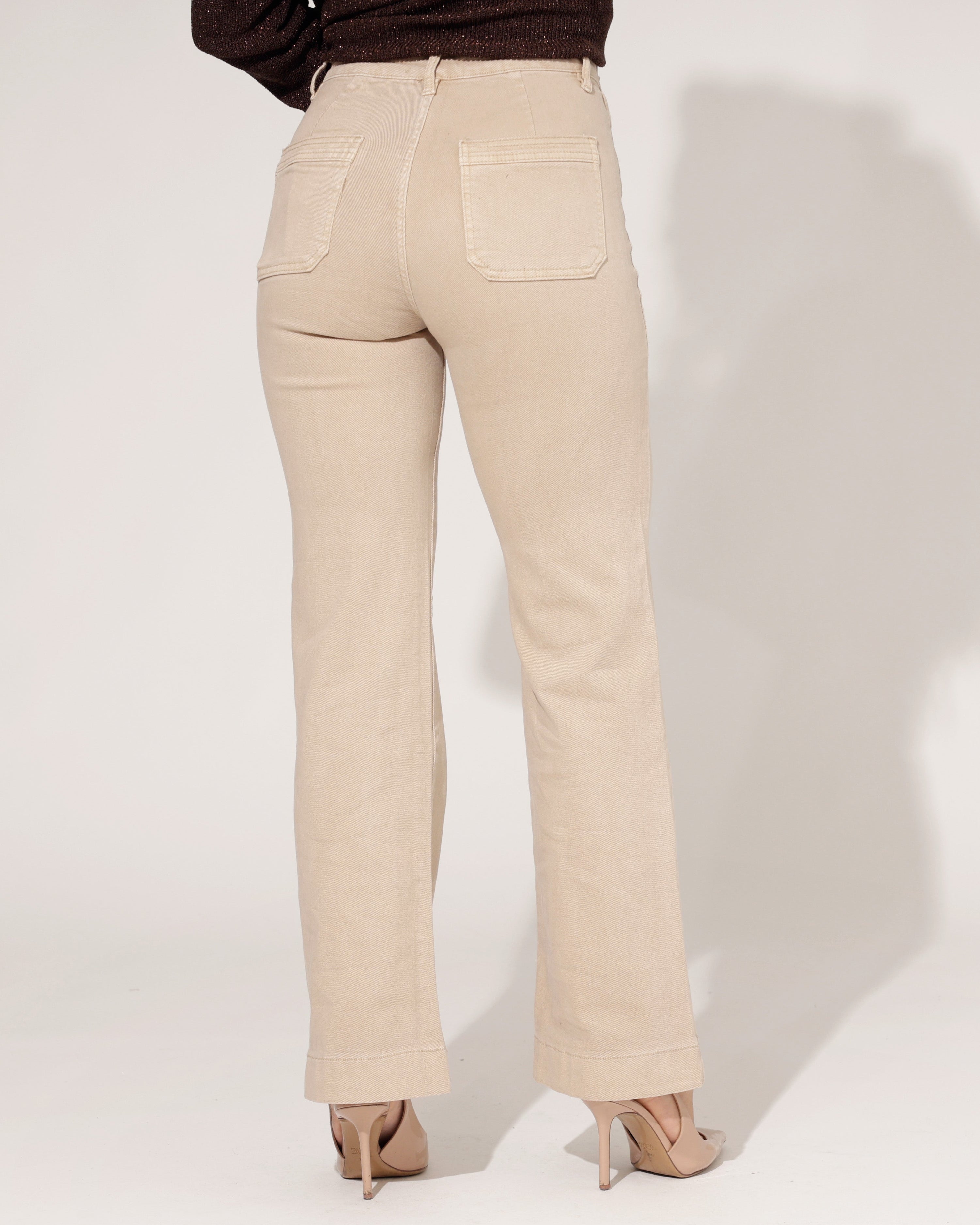 Folyrose | Wide leg jeans Molley-G Zand