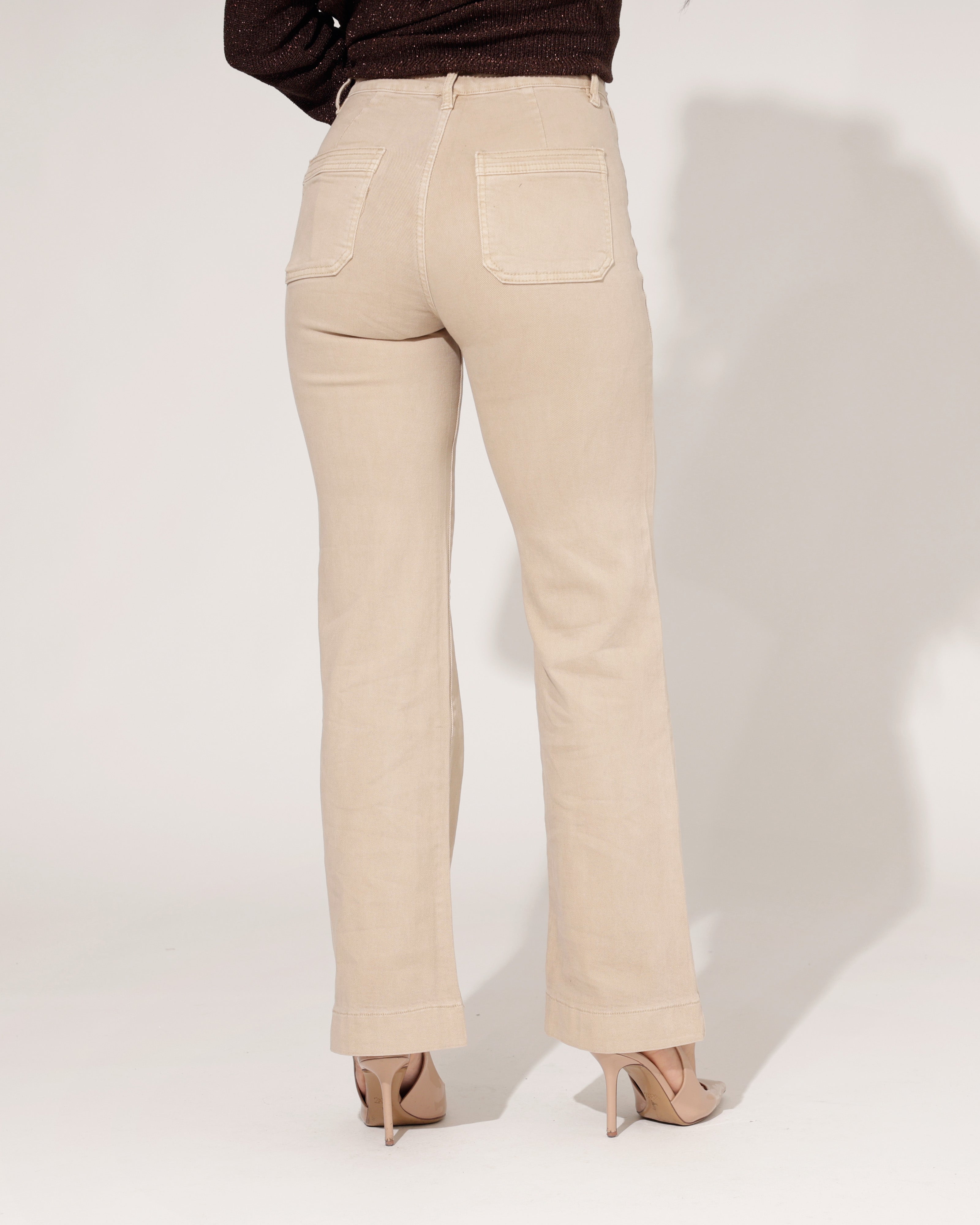 Folyrose | Wide leg jeans Molley-G Zand