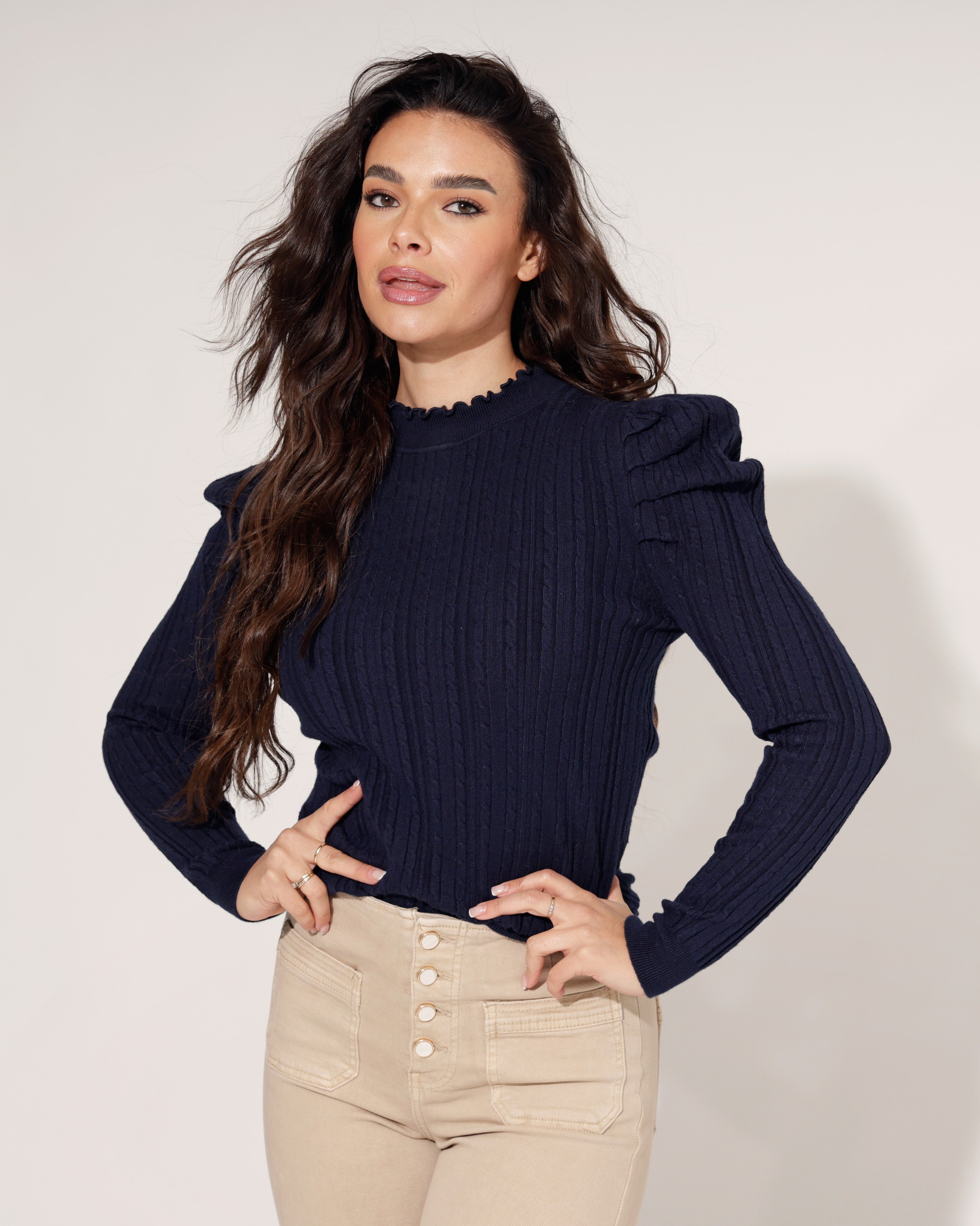 Top Jenaya Donkerblauw
