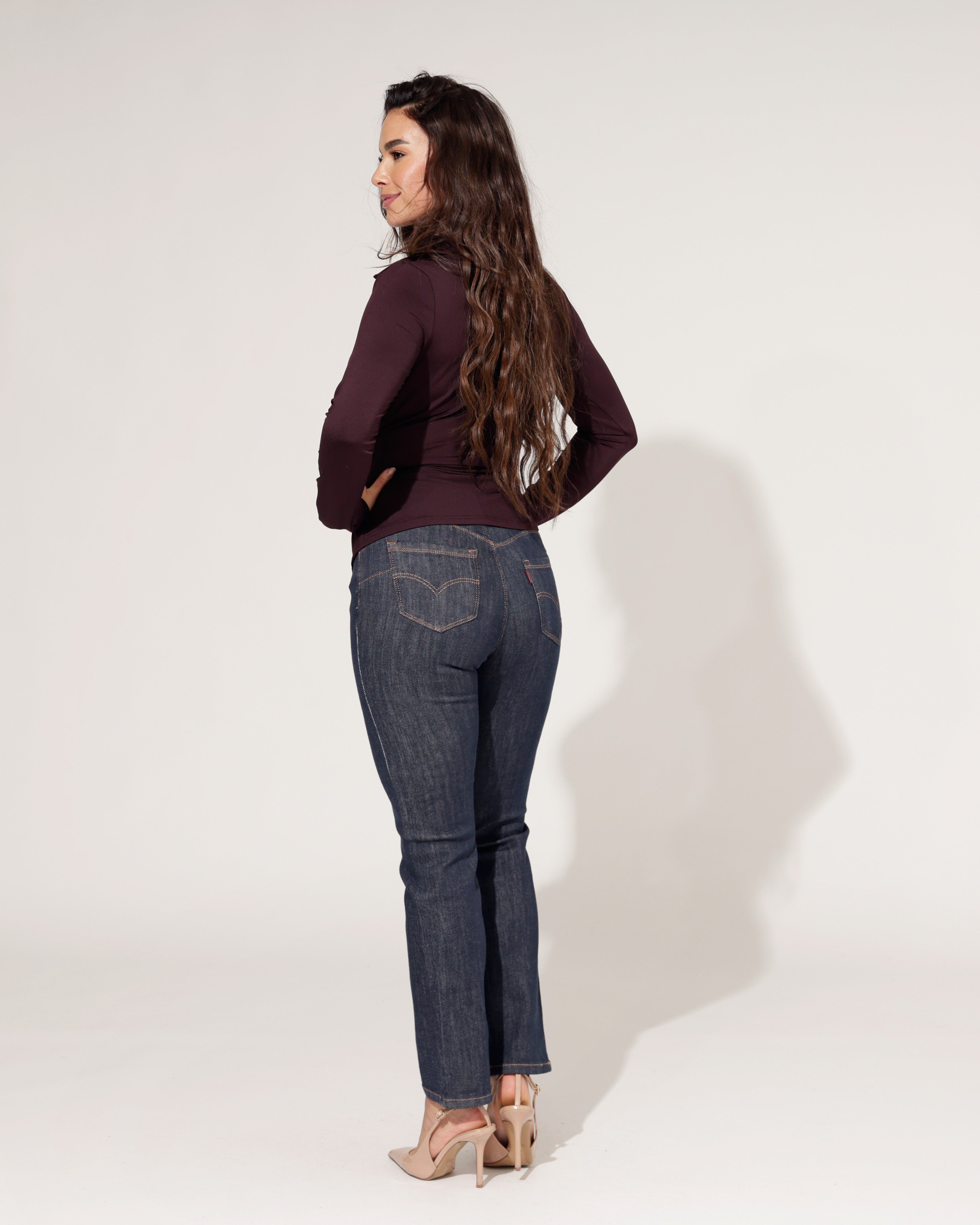 Folyrose | Straight jeans Daisy Donkerblauw
