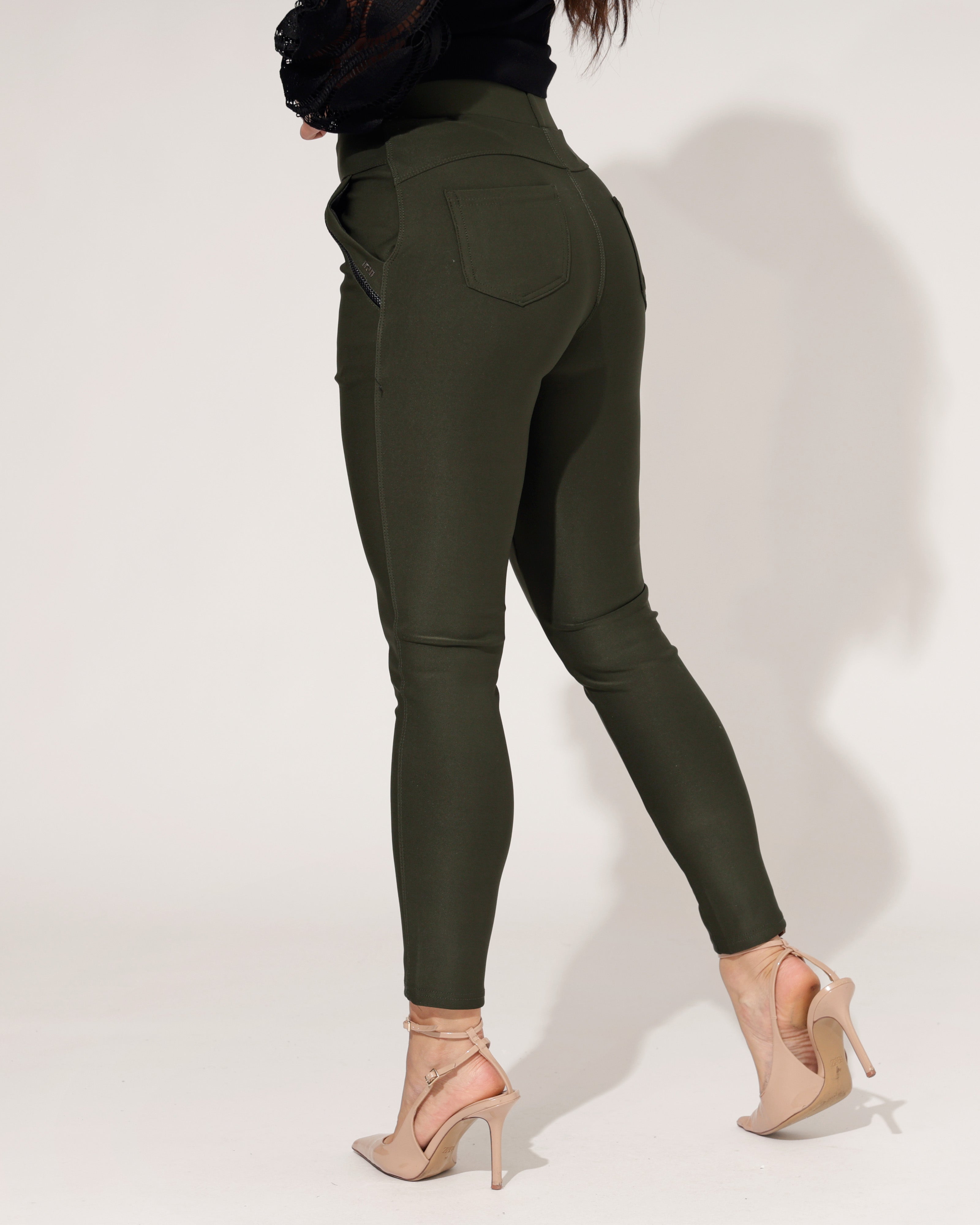 Yu & Me | Broek Livia Donkergroen