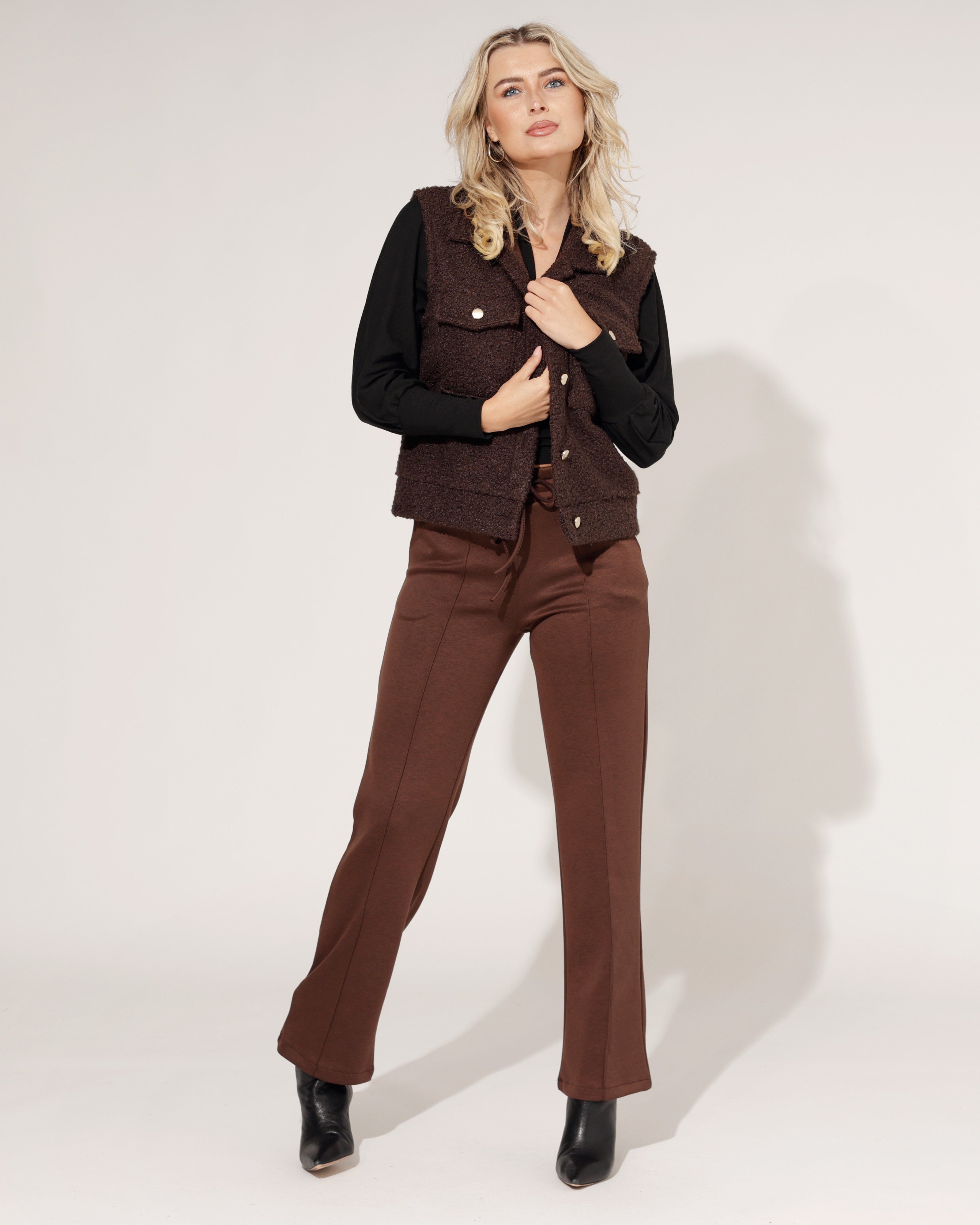 Broek Marlot Donkerbruin