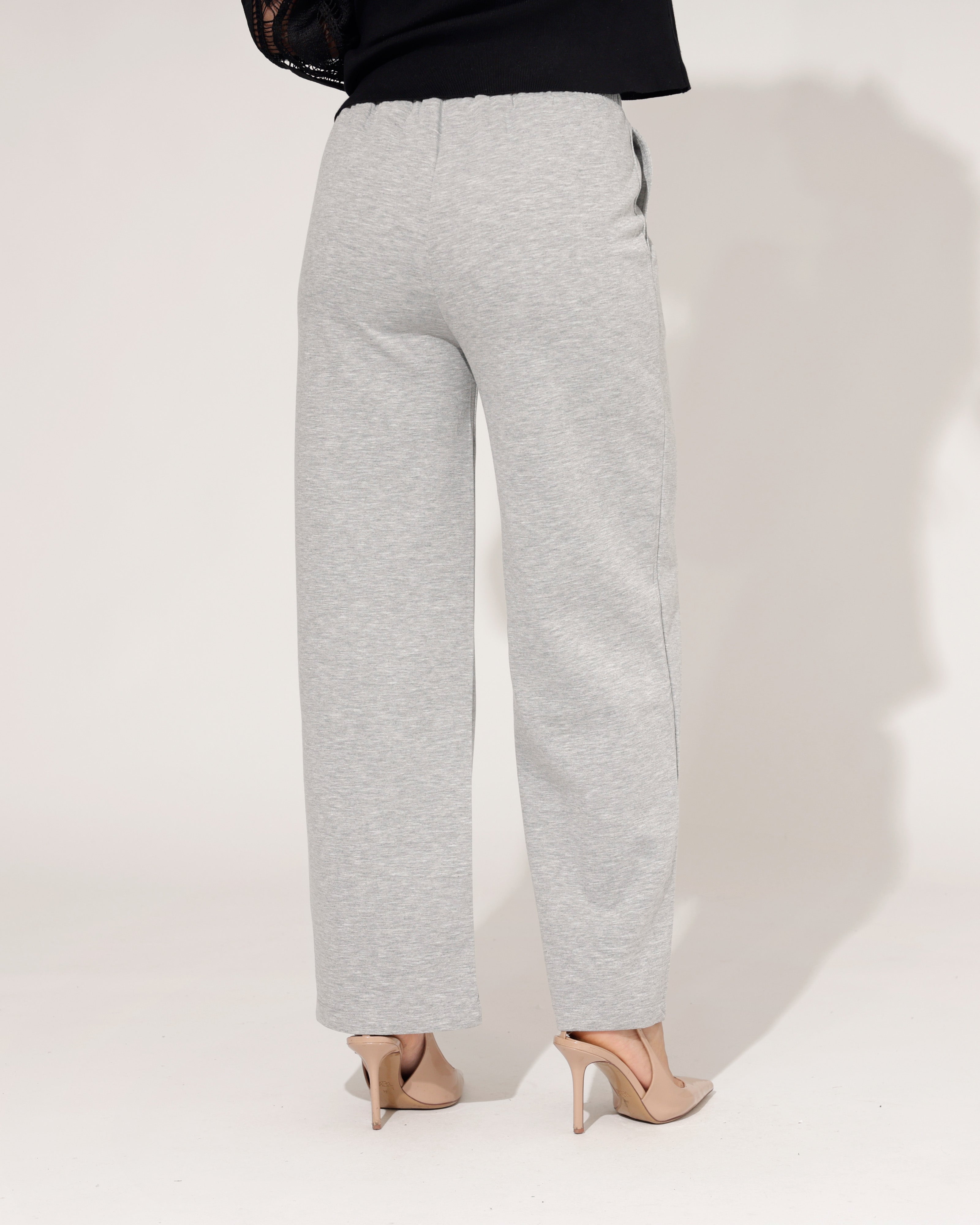 Wijde broek Elisa Grijs