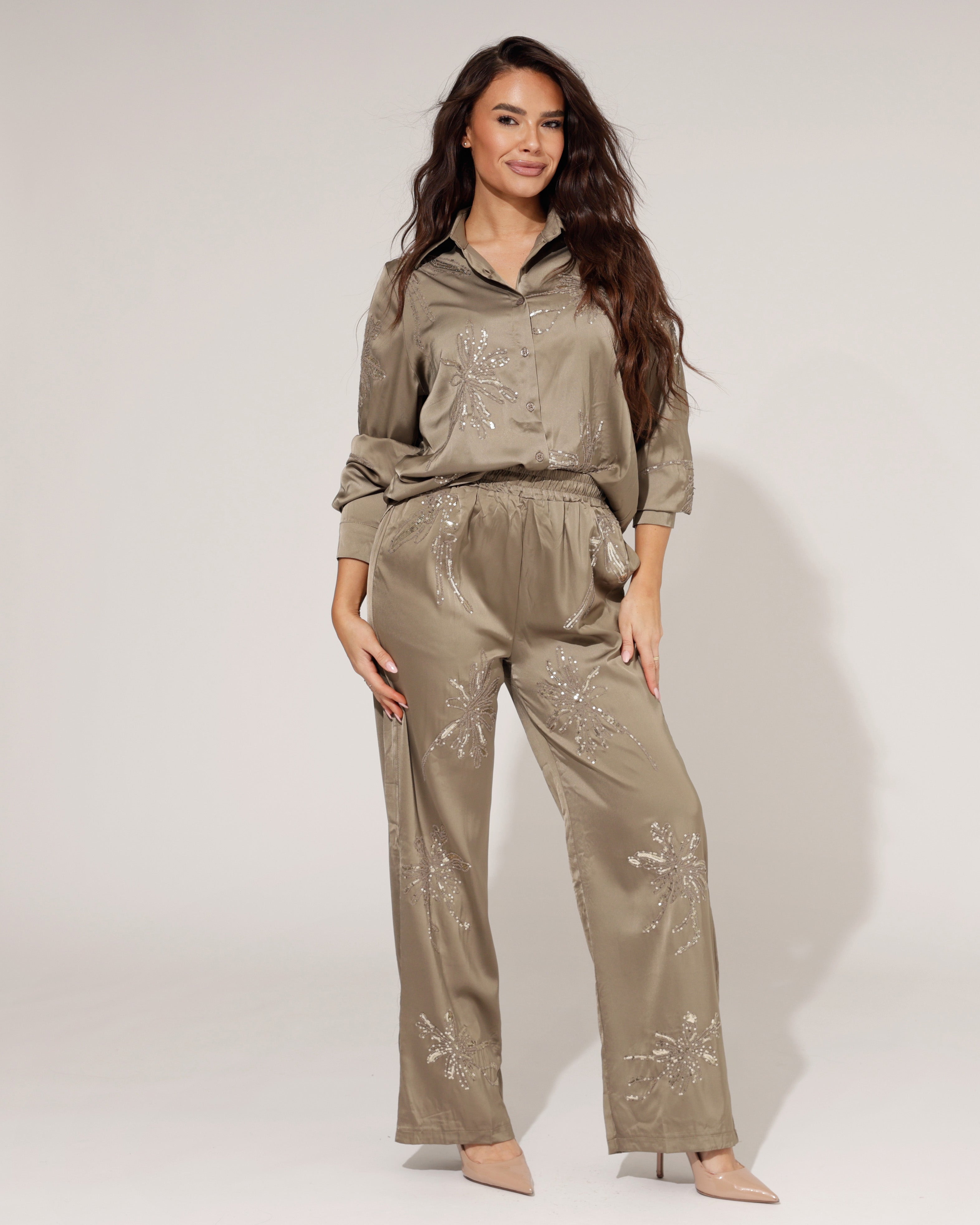 Co-ord set Fantastic Donkergroen