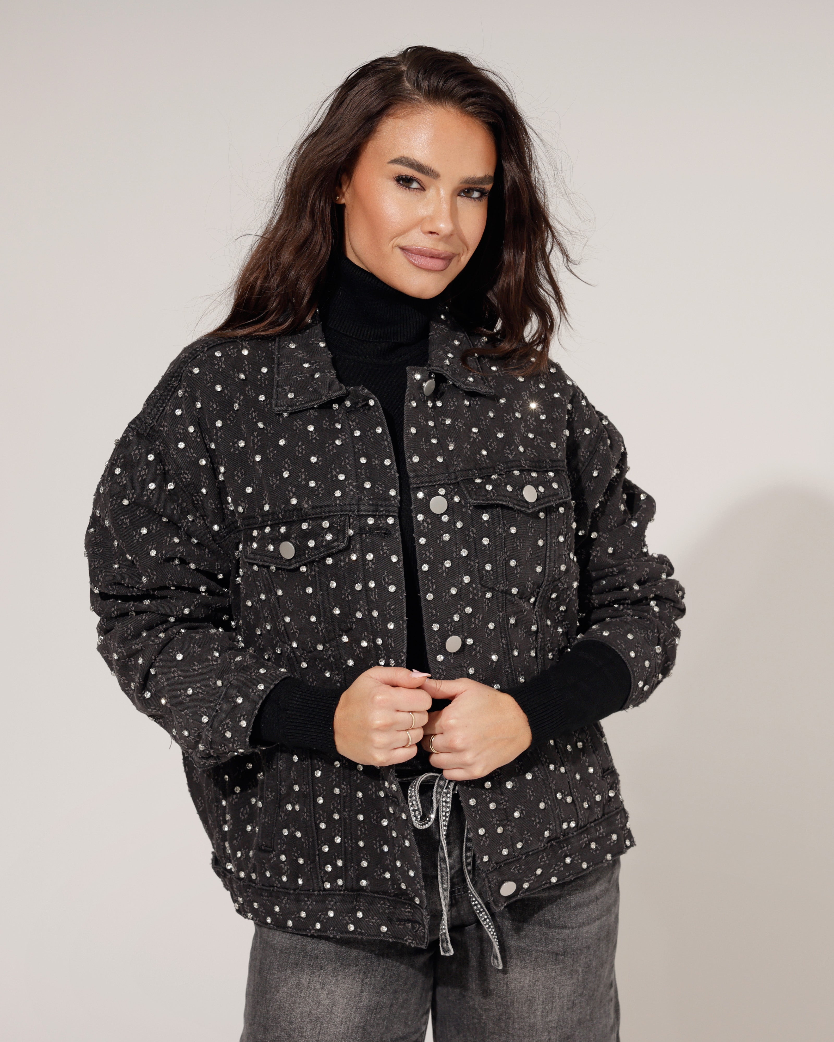 Spijkerjacket Nena Zwart