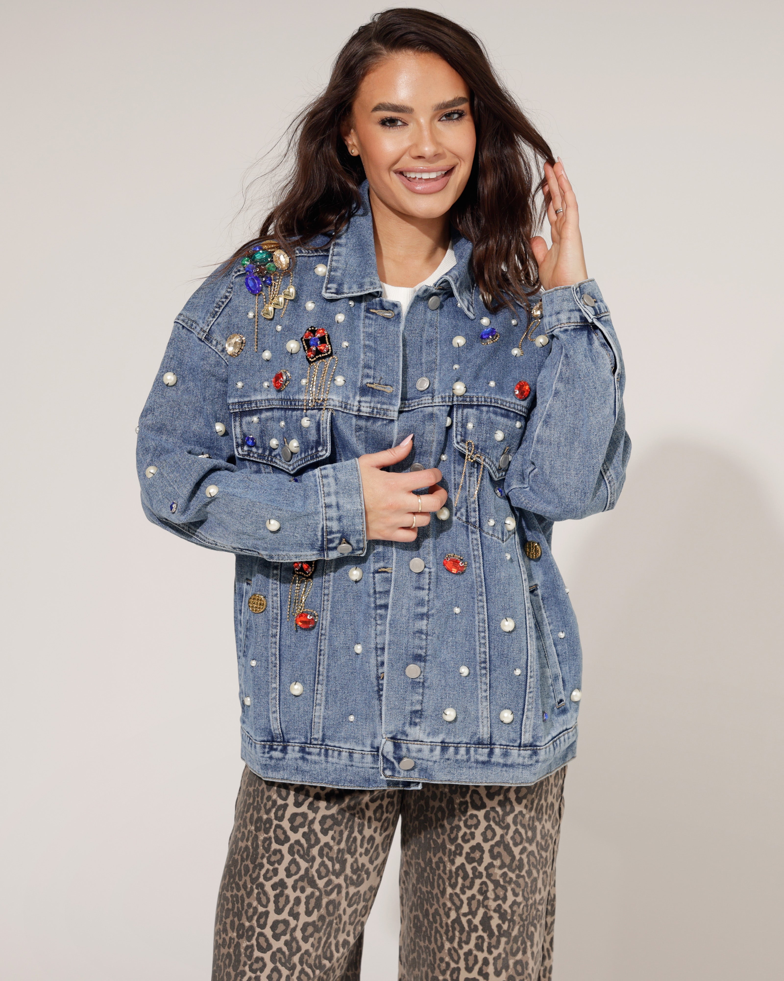 Spijkerjacket Felice Blauw