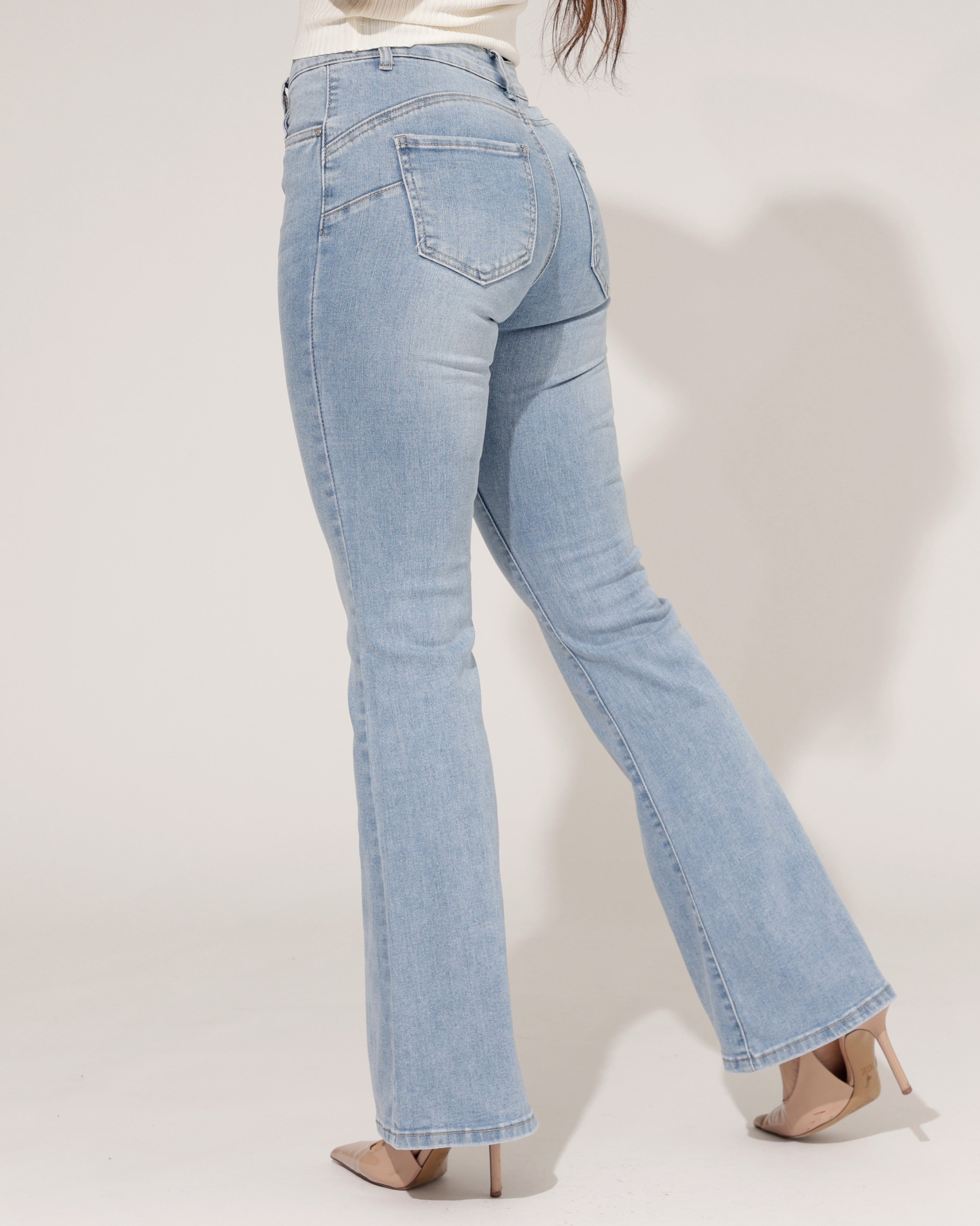Goodies | Flared jeans Elena Lichtblauw