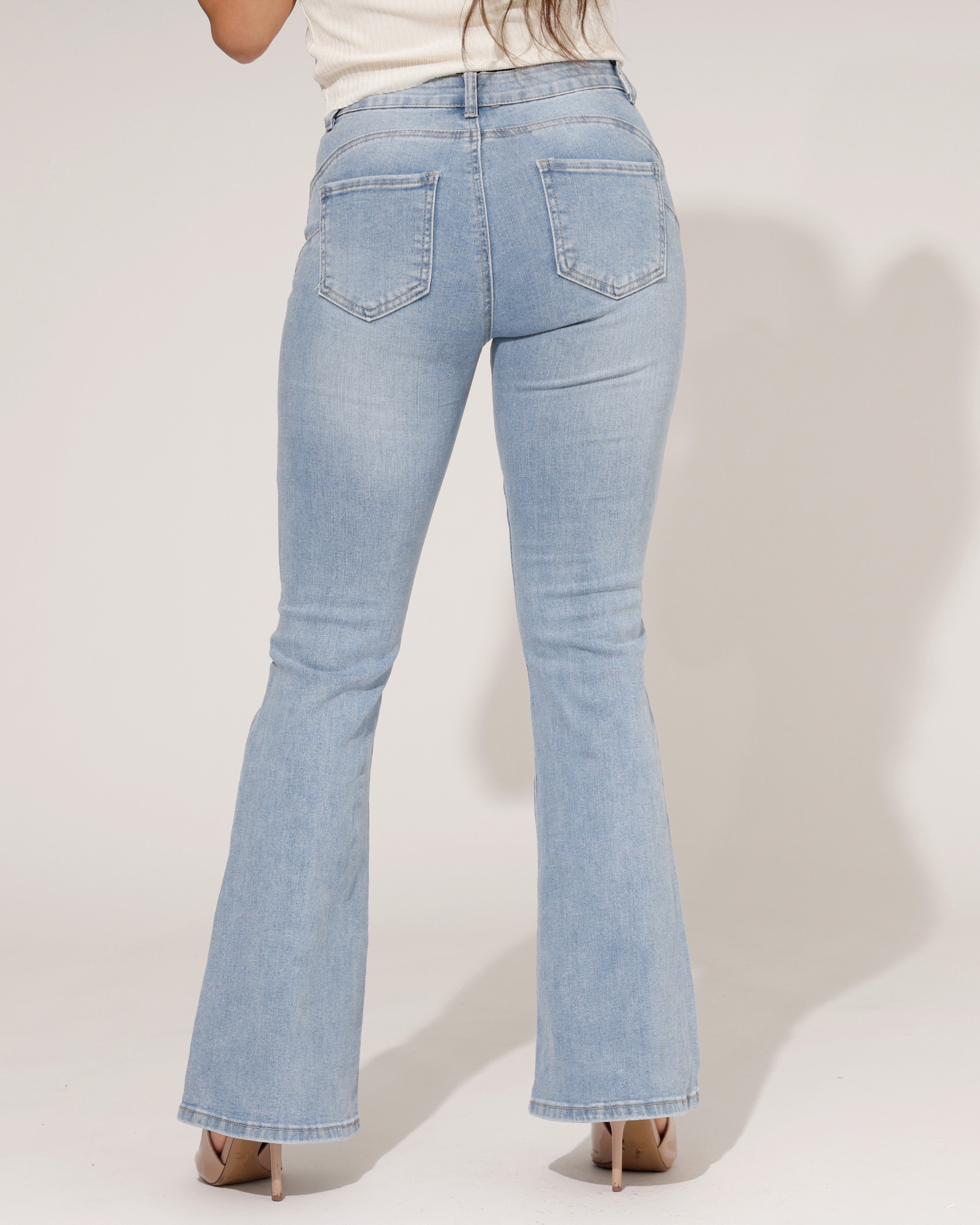 Goodies | Flared jeans Elena Lichtblauw