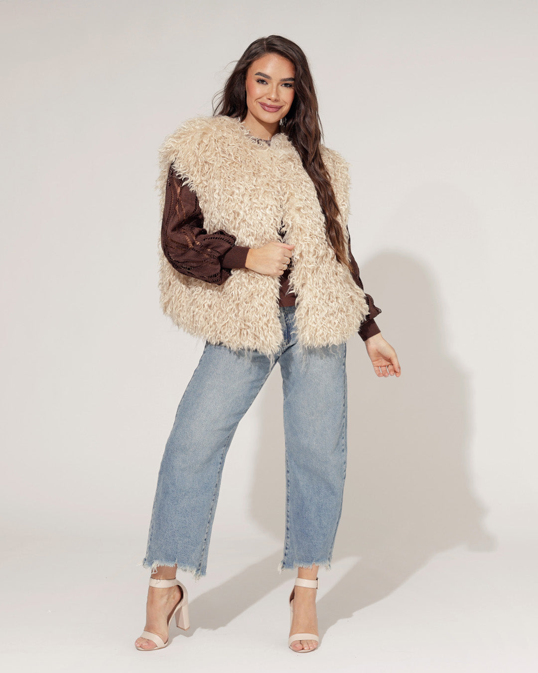 Bontgilet Felicity Beige