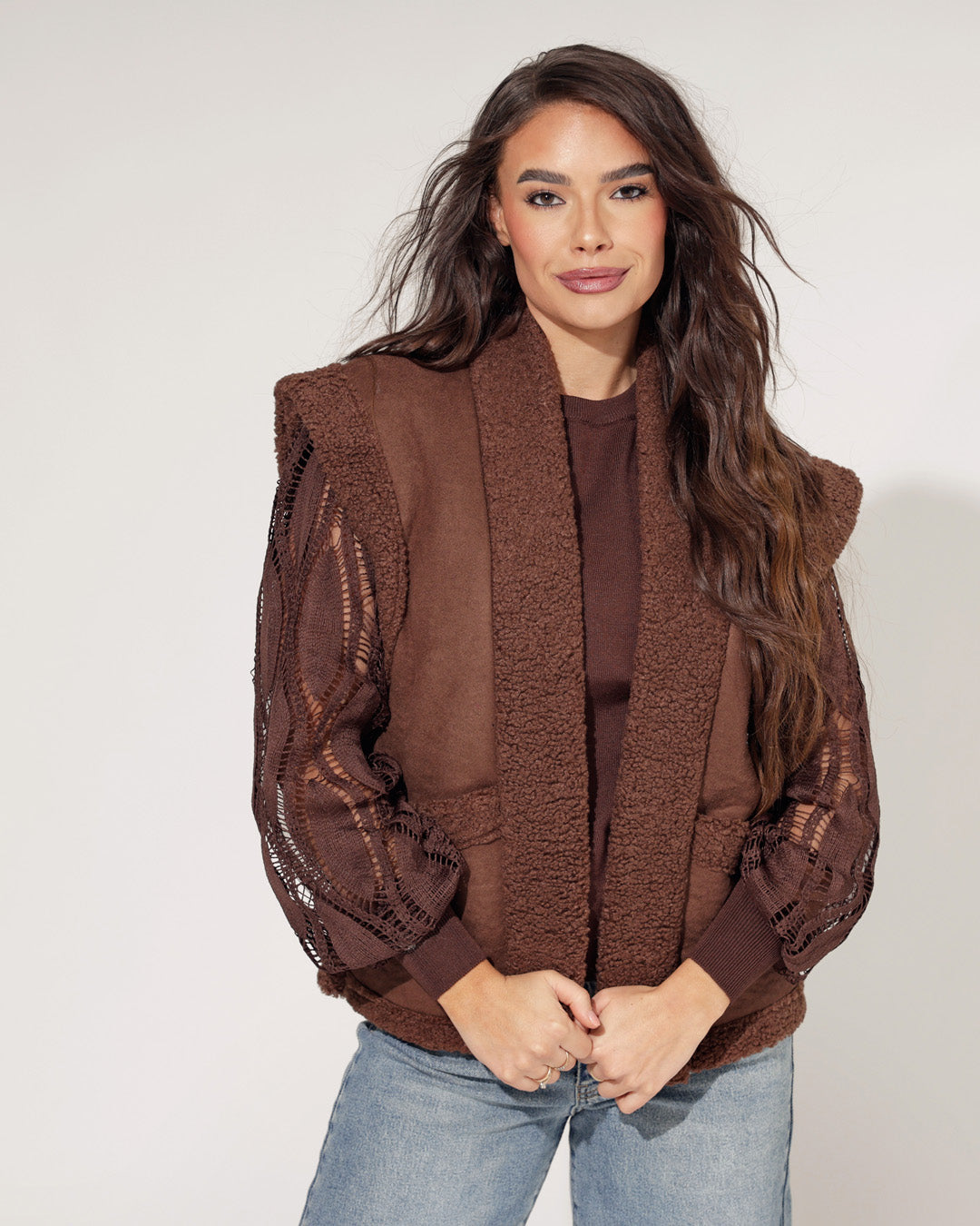 Bontgilet Bibi Bruin