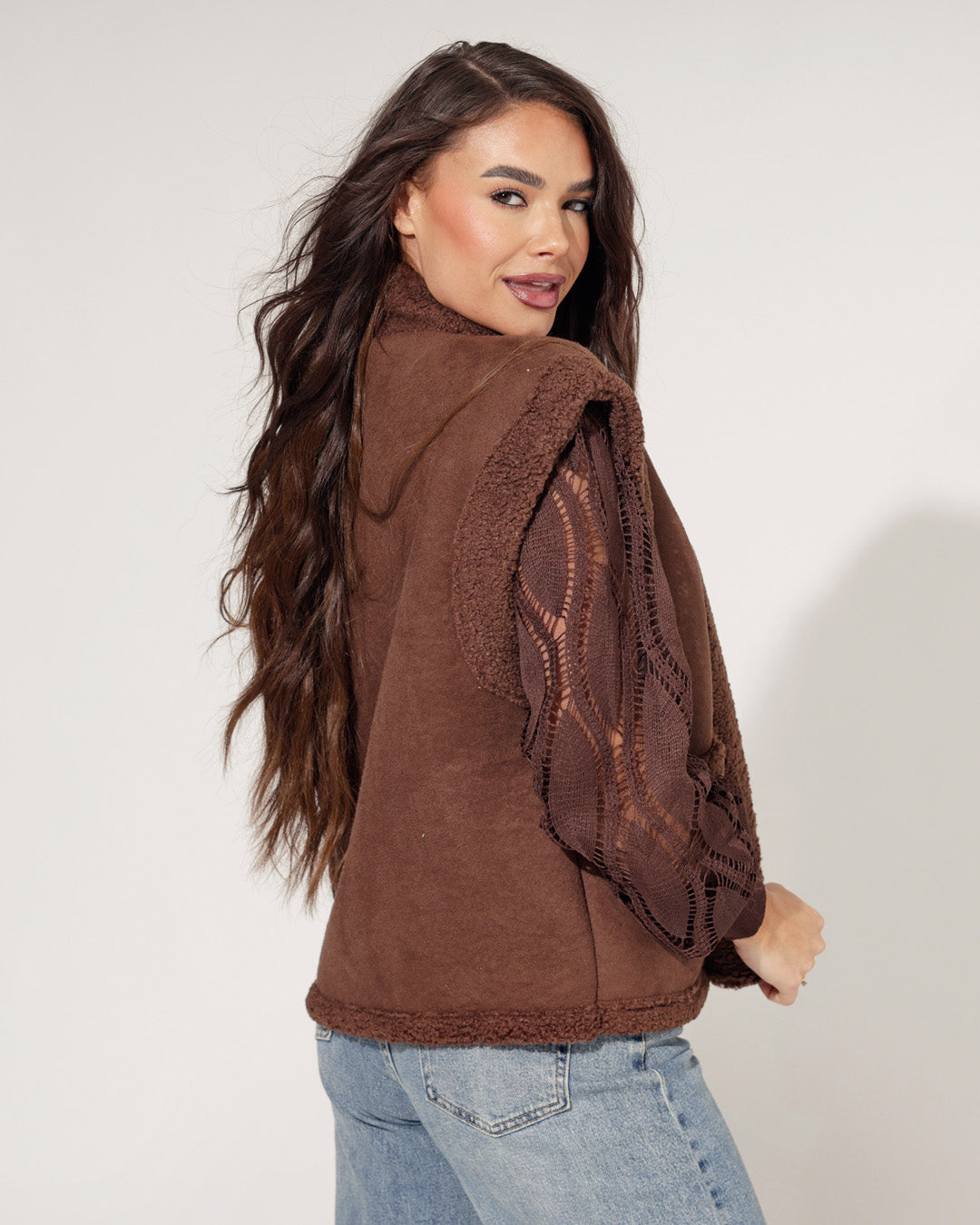 Bontgilet Bibi Bruin