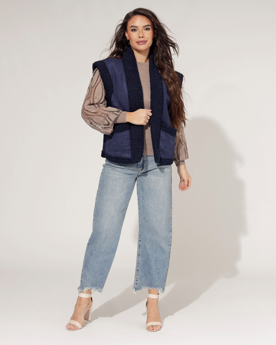 Bontgilet Bibi Donkerblauw