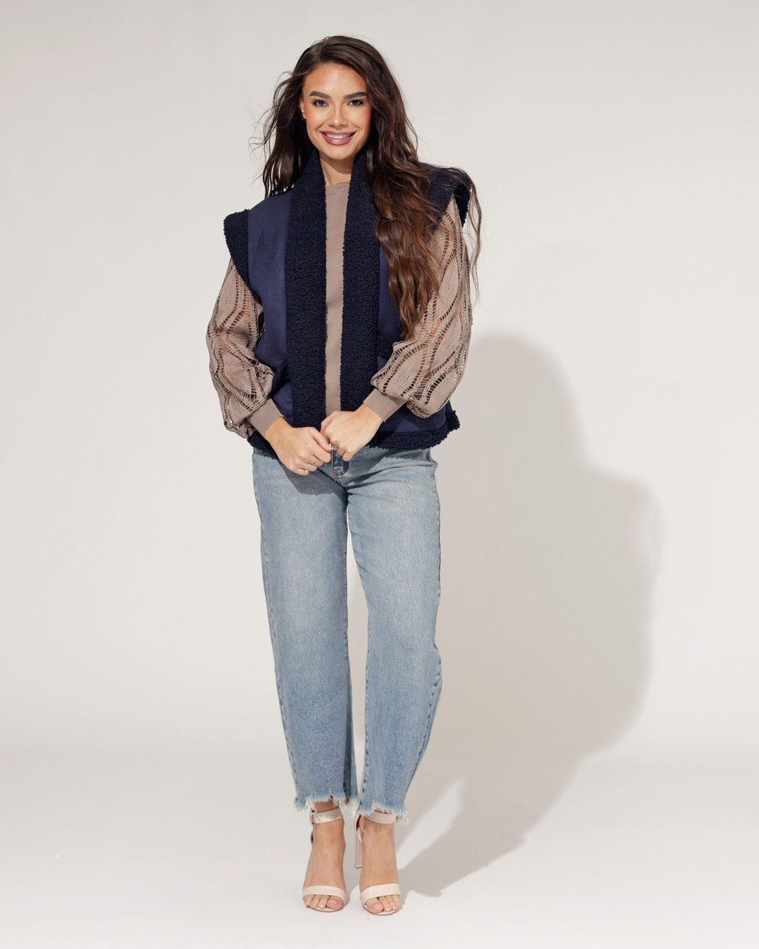 Bontgilet Bibi Donkerblauw