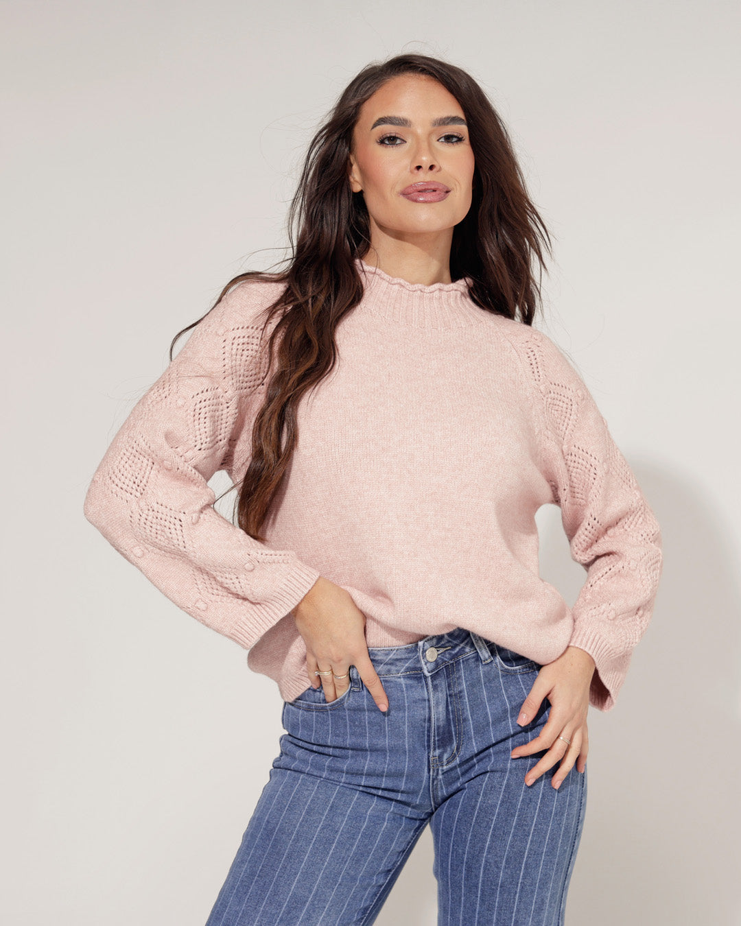 Trui Elvey Roze