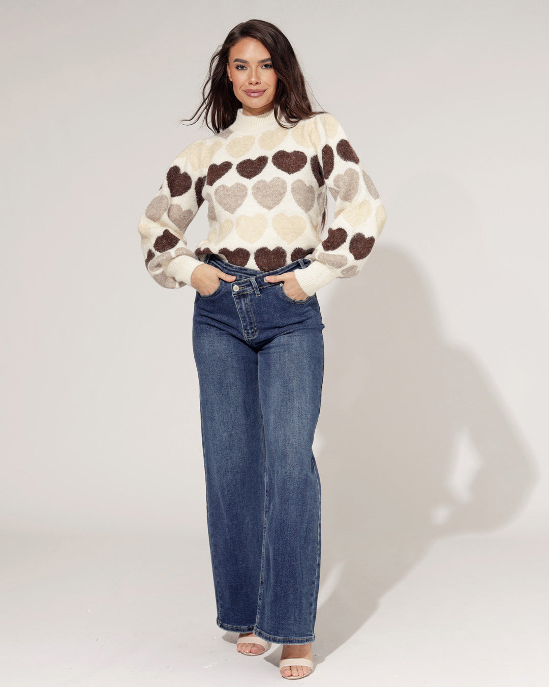Laulia | Wide leg jeans Saar Donkerblauw