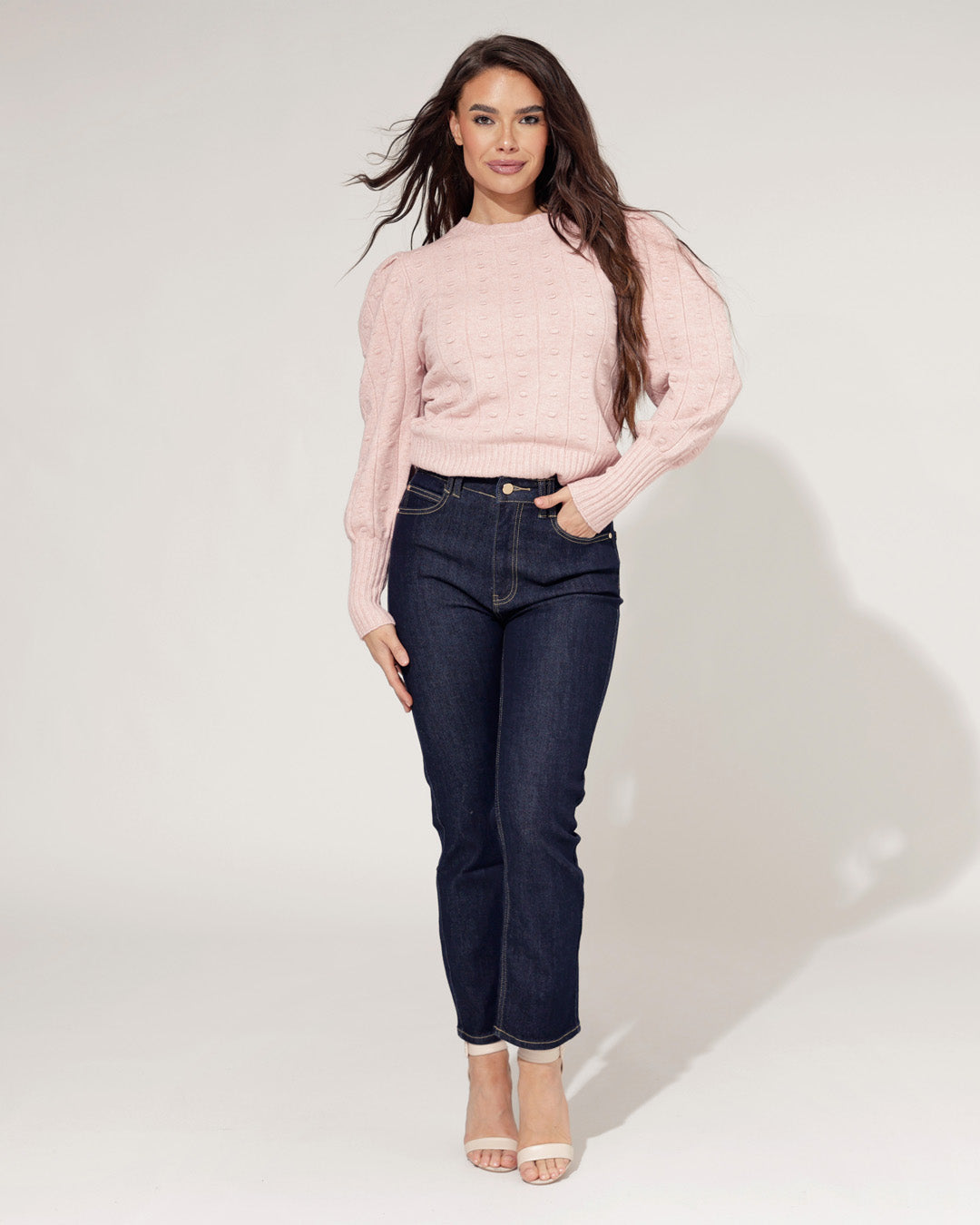 Queen Hearts | Mom jeans Vicky-6 Donkerblauw