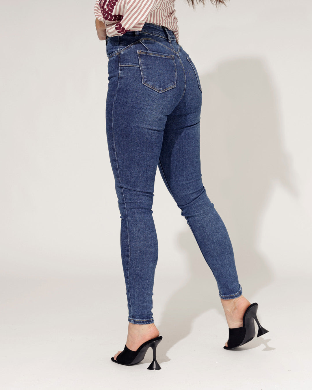 Goodies | Skinny jeans, push up Nore Donkerblauw