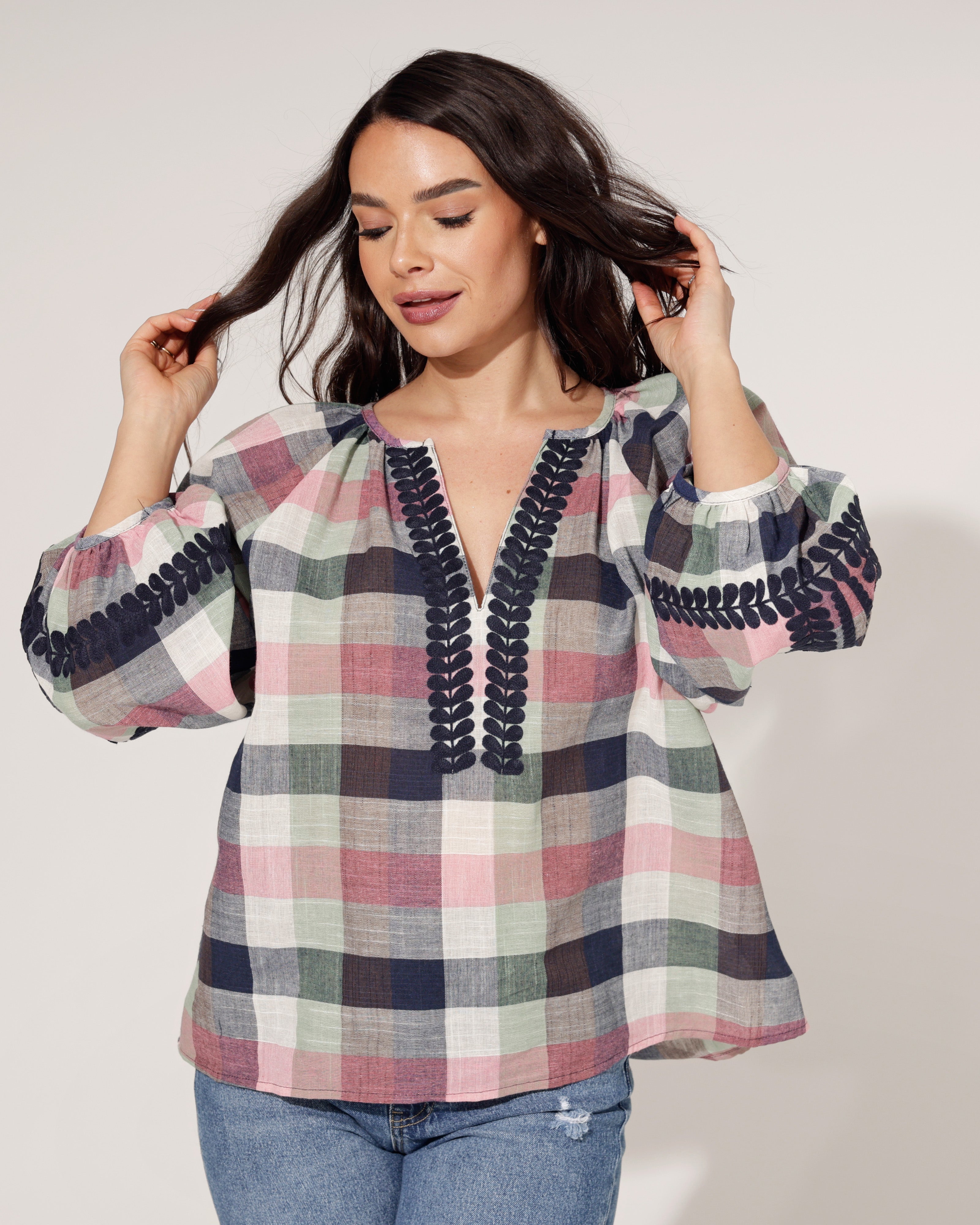 Top Laila Donkerblauw