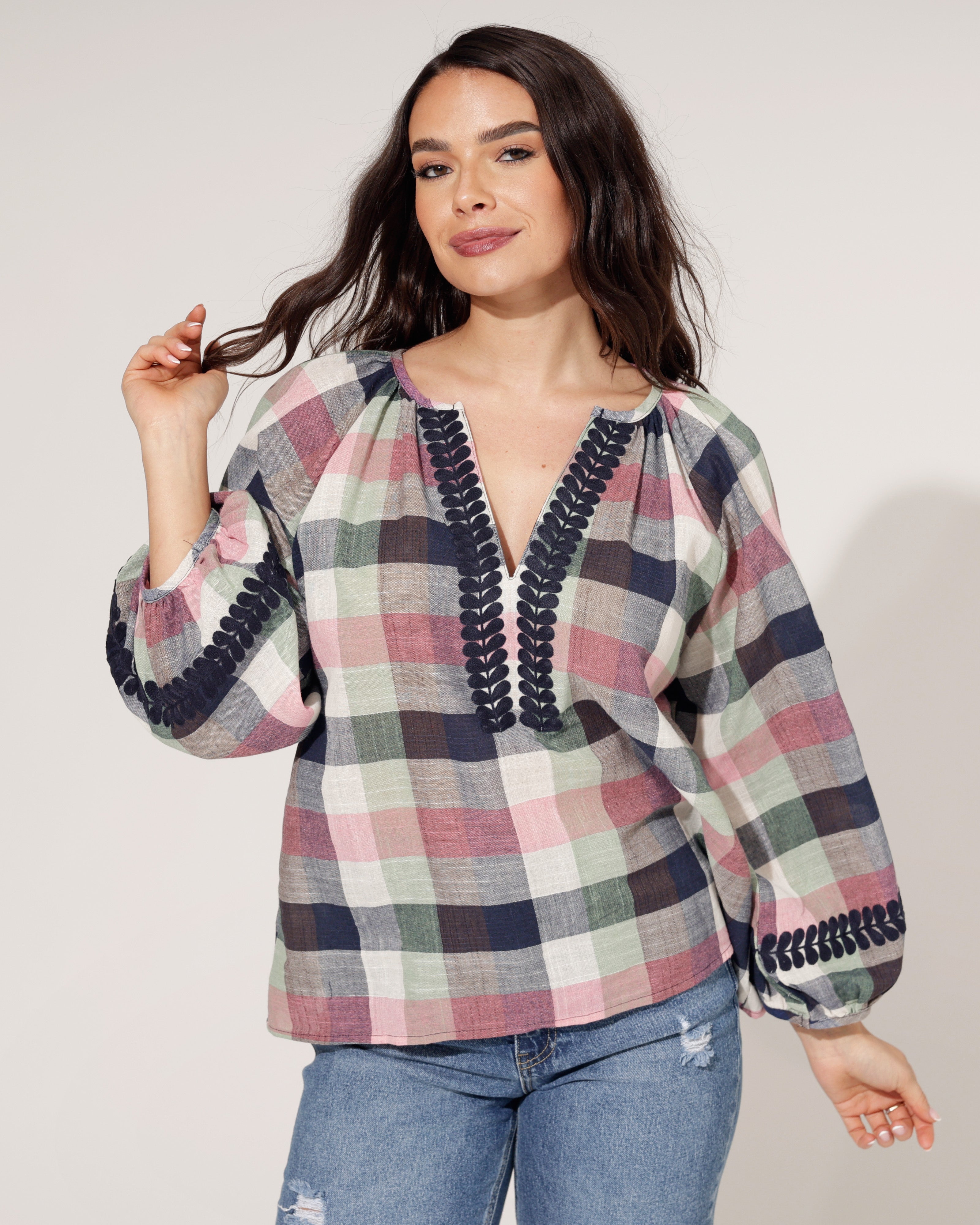 Top Laila Donkerblauw