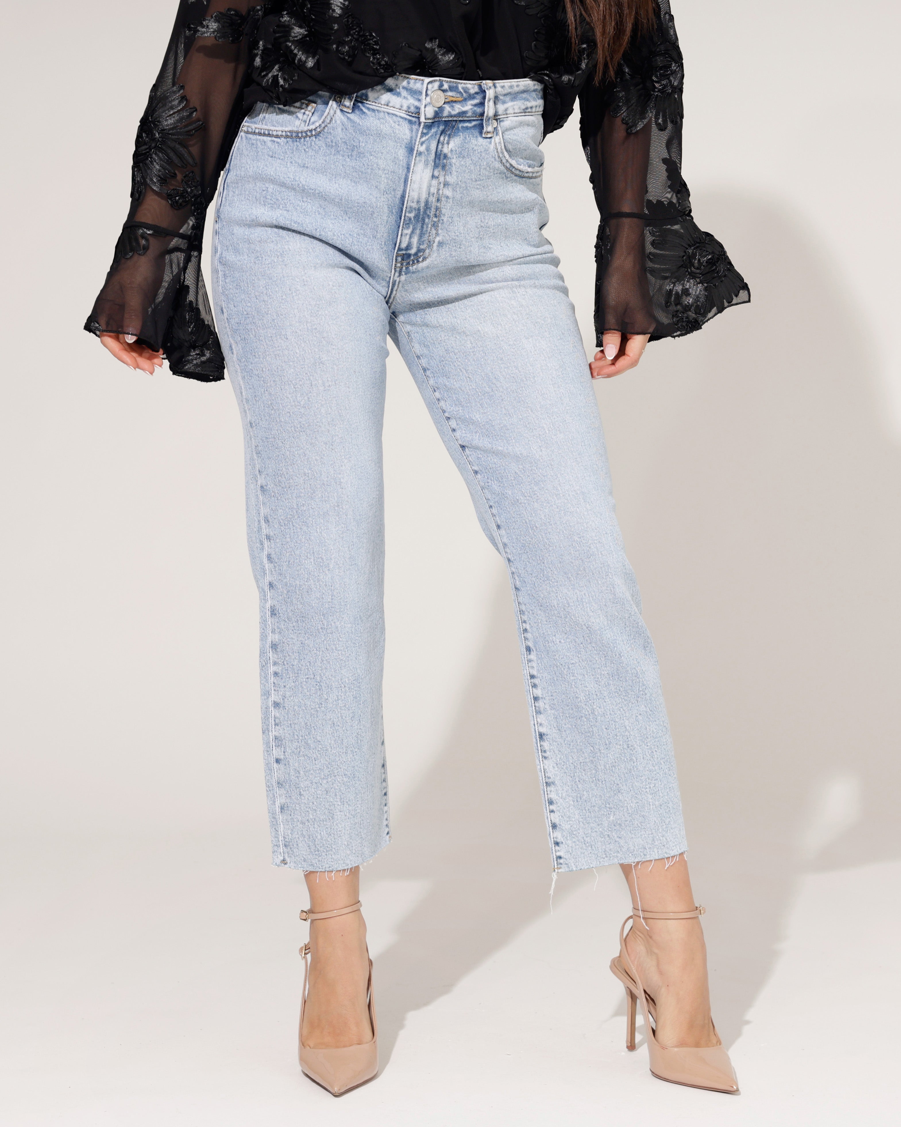 Queen Hearts | Mom jeans Nova Blauw