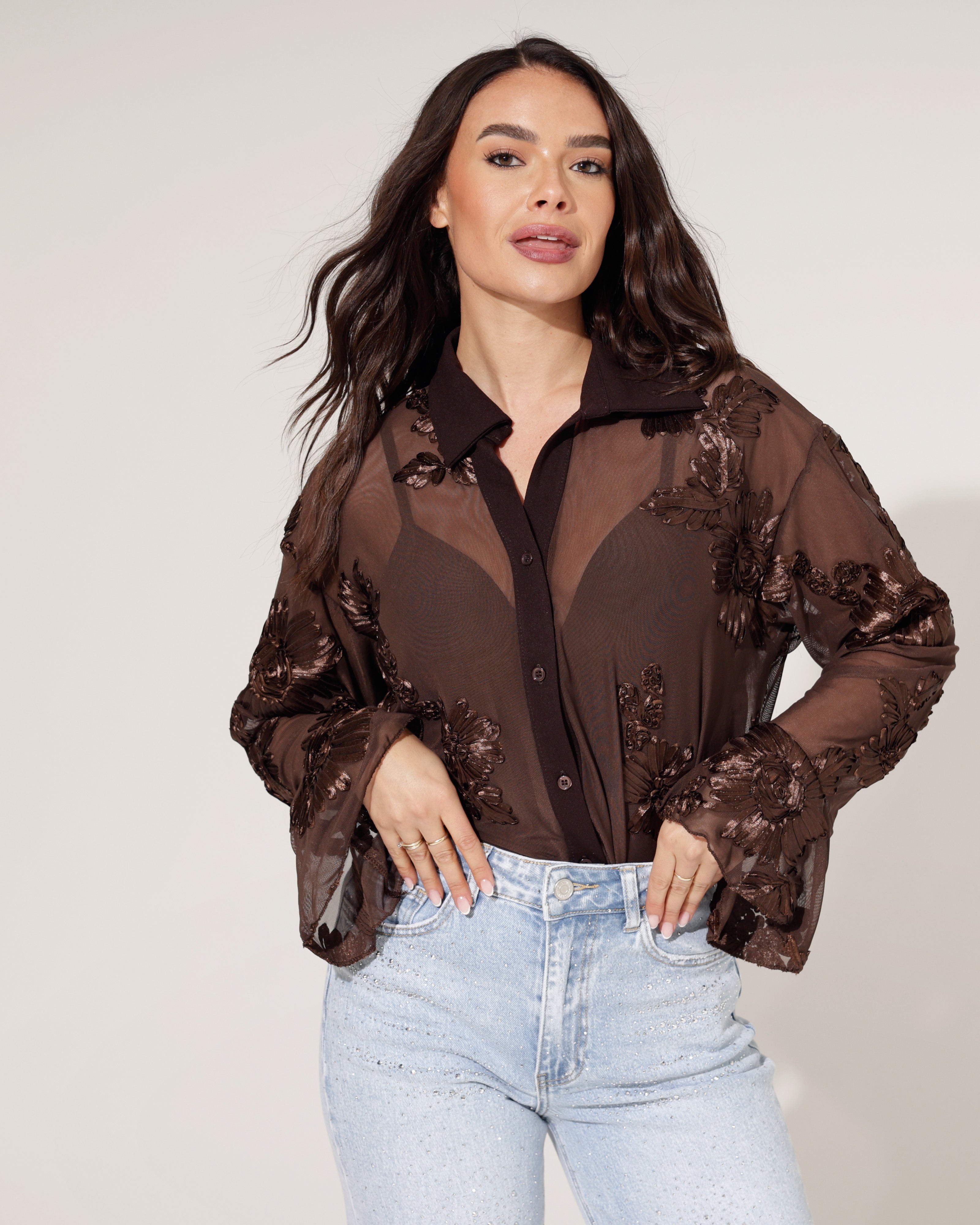Blouse Amber Bruin