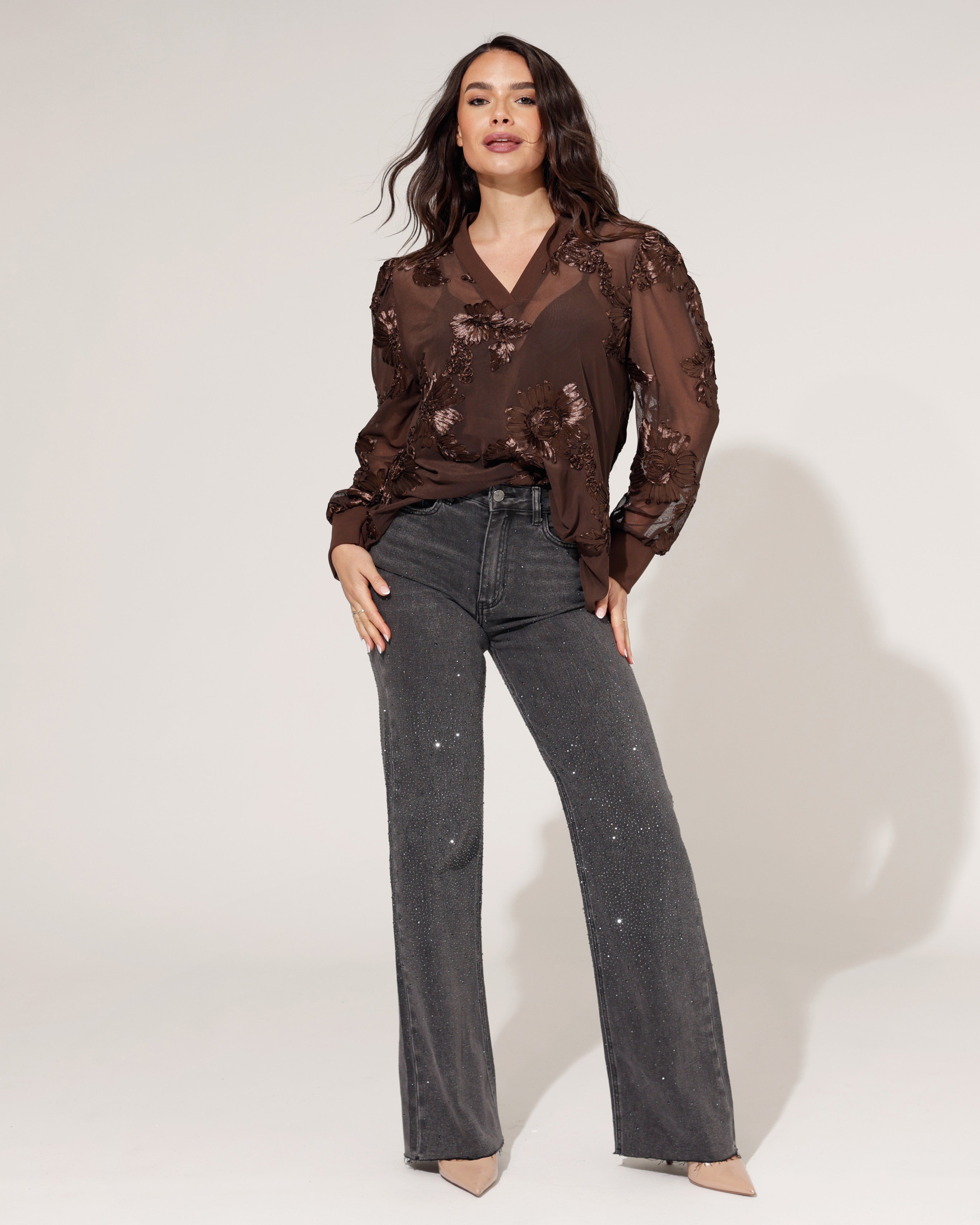Queen Hearts | Wide leg jeans Eva Zwart