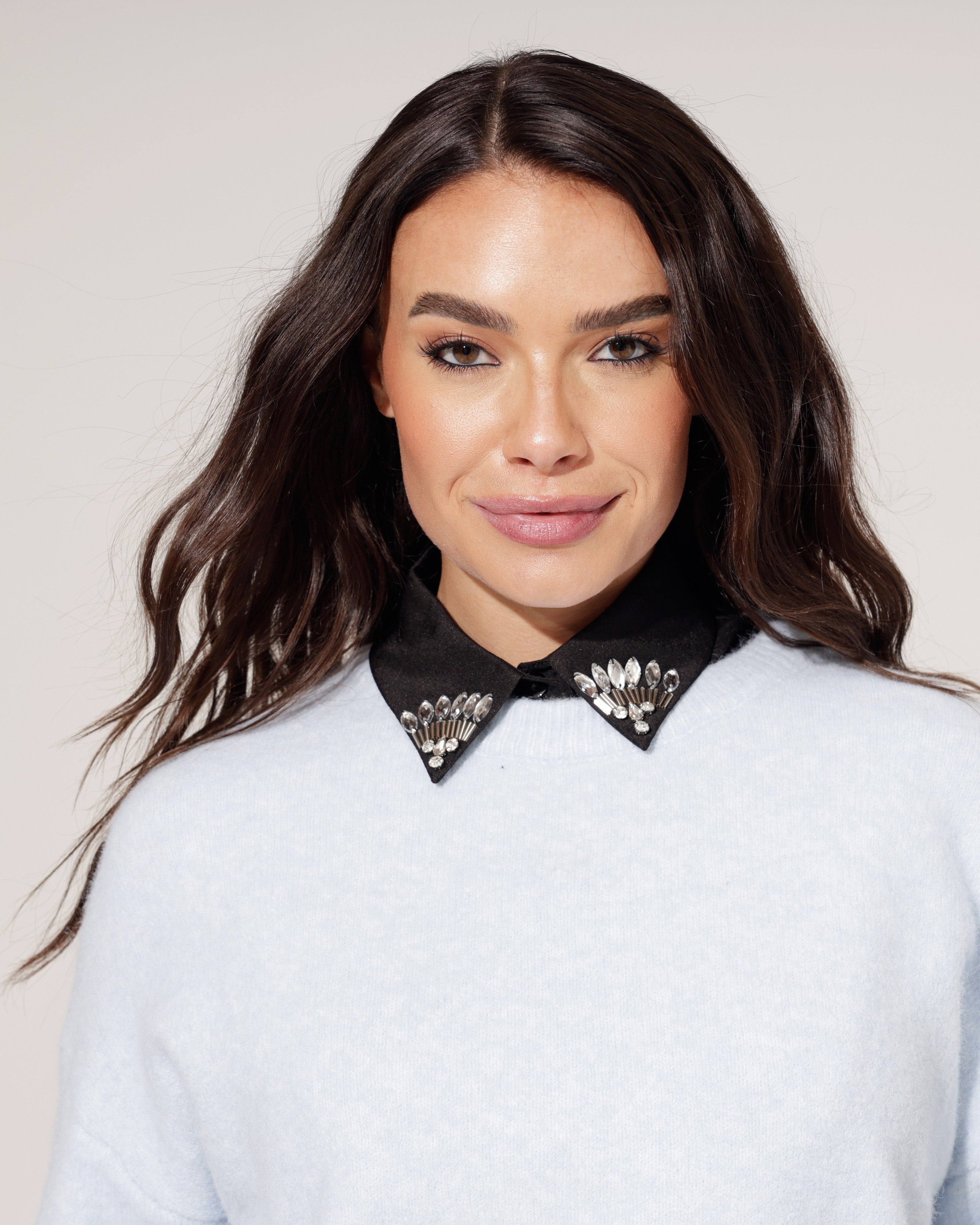 Blouse kraagje Jamey Zwart