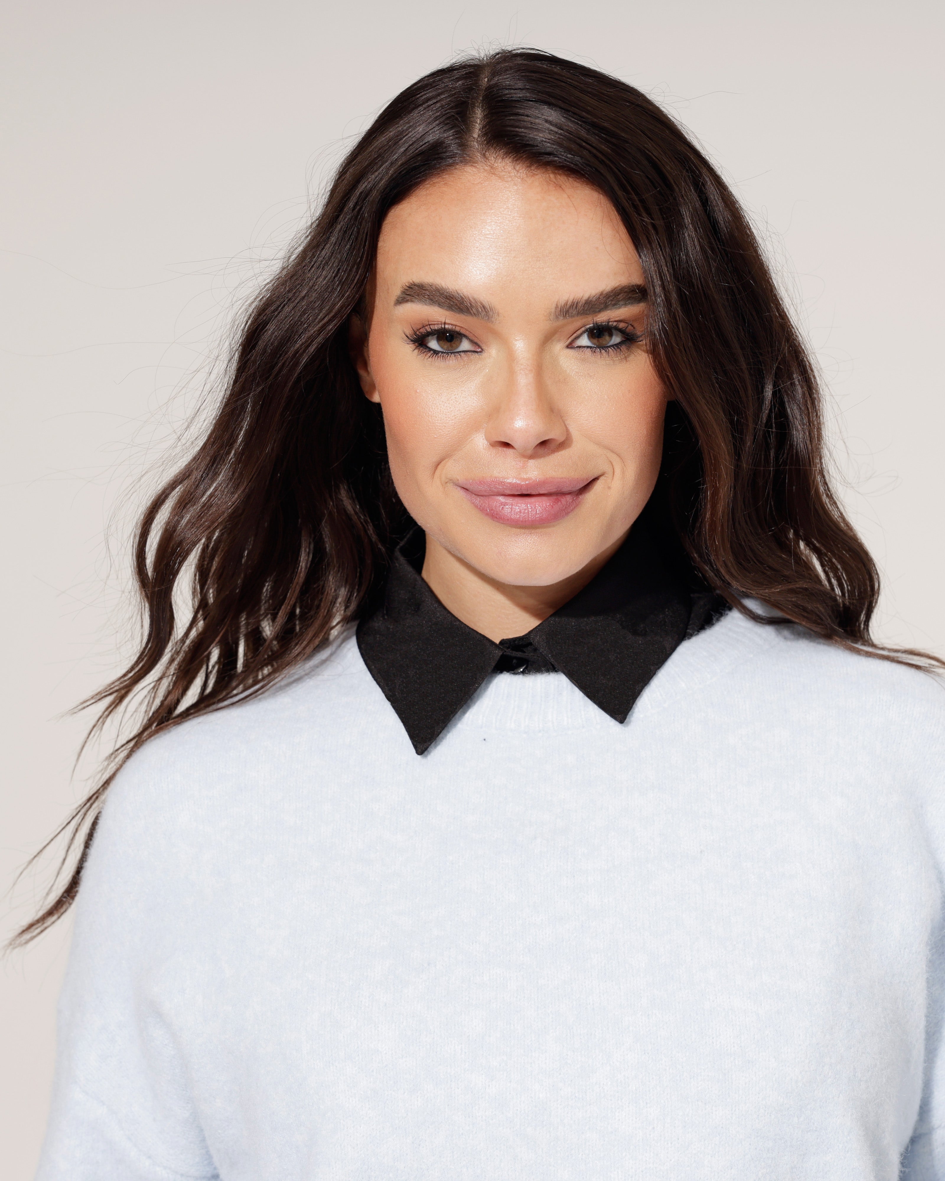 Blouse kraagje Kasey Zwart