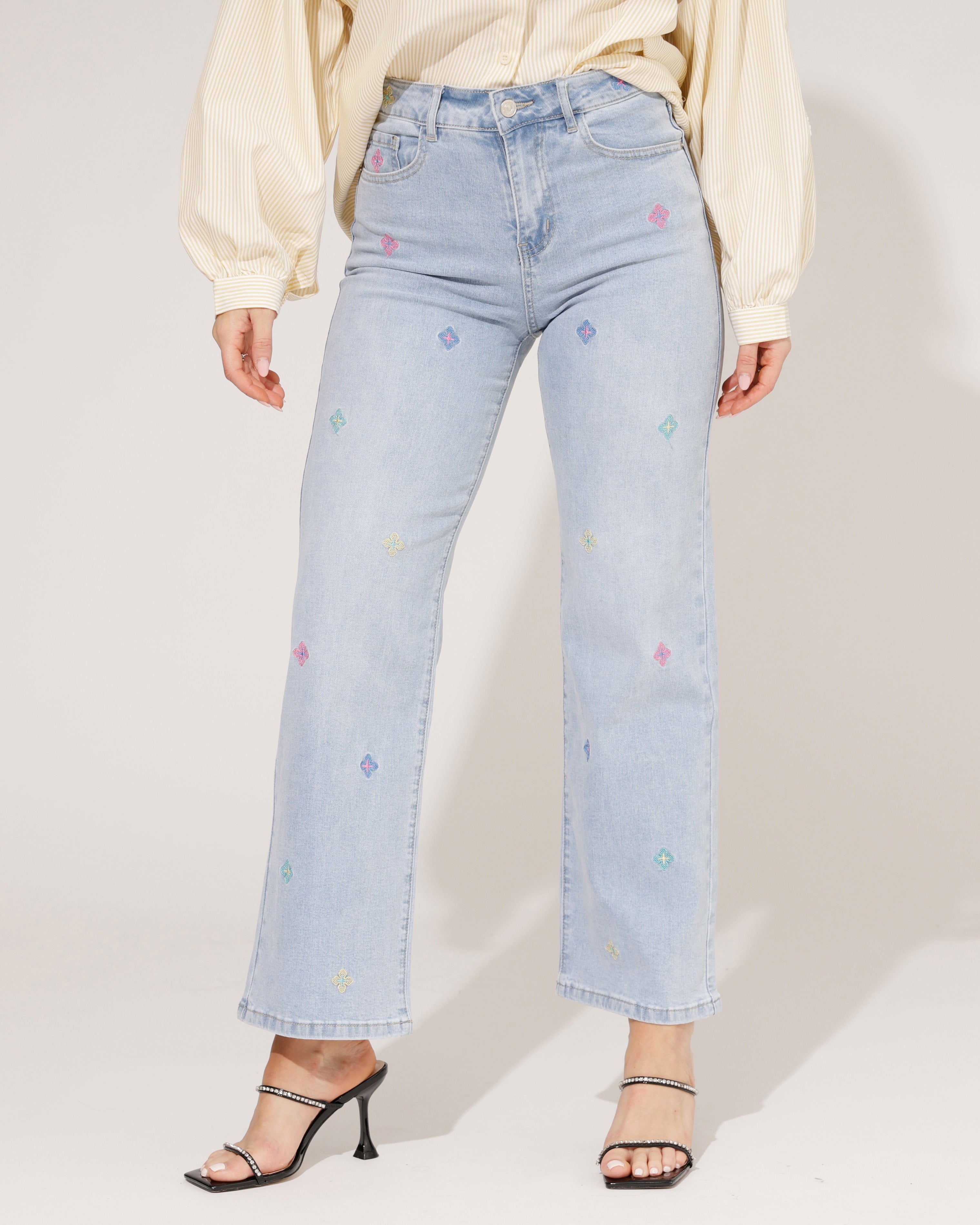 Zac & Zoe | Wide leg jeans Suzy Lichtblauw