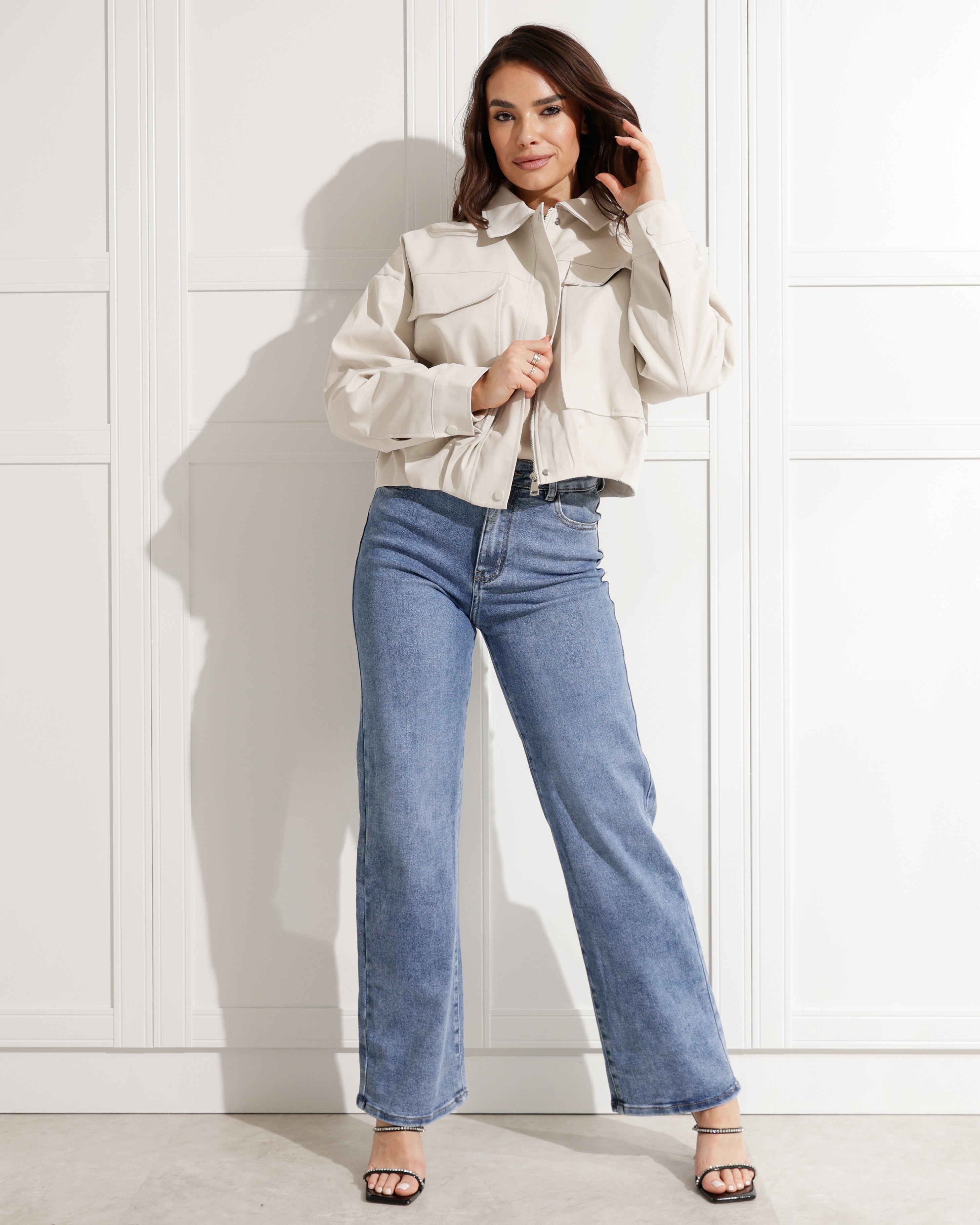 Hello Miss | Wide leg jeans Jamie-15 Blauw